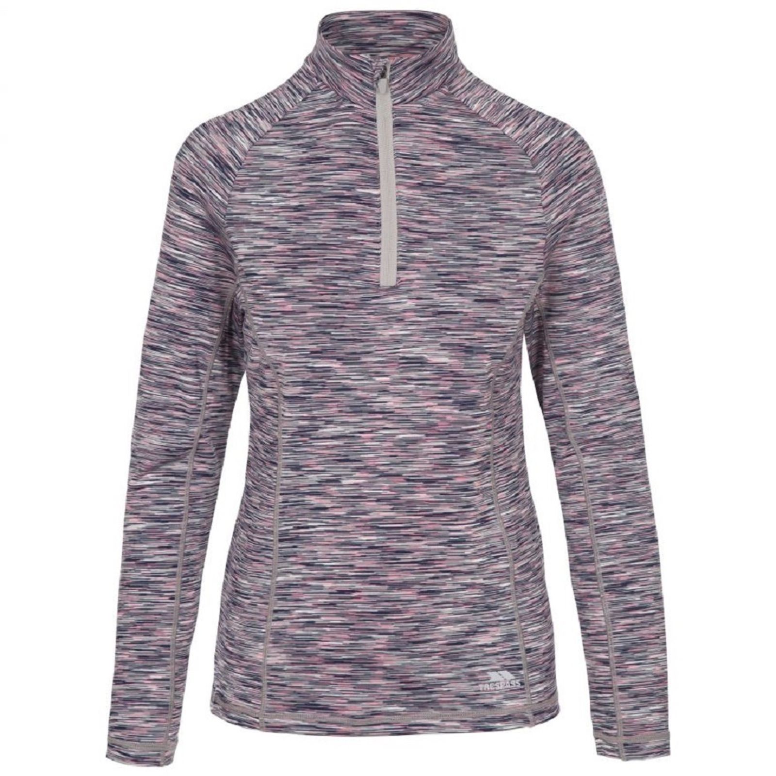Trespass Women's  Sports Top Edith Polyester Platinum Marl in Size XL, BrandAlley