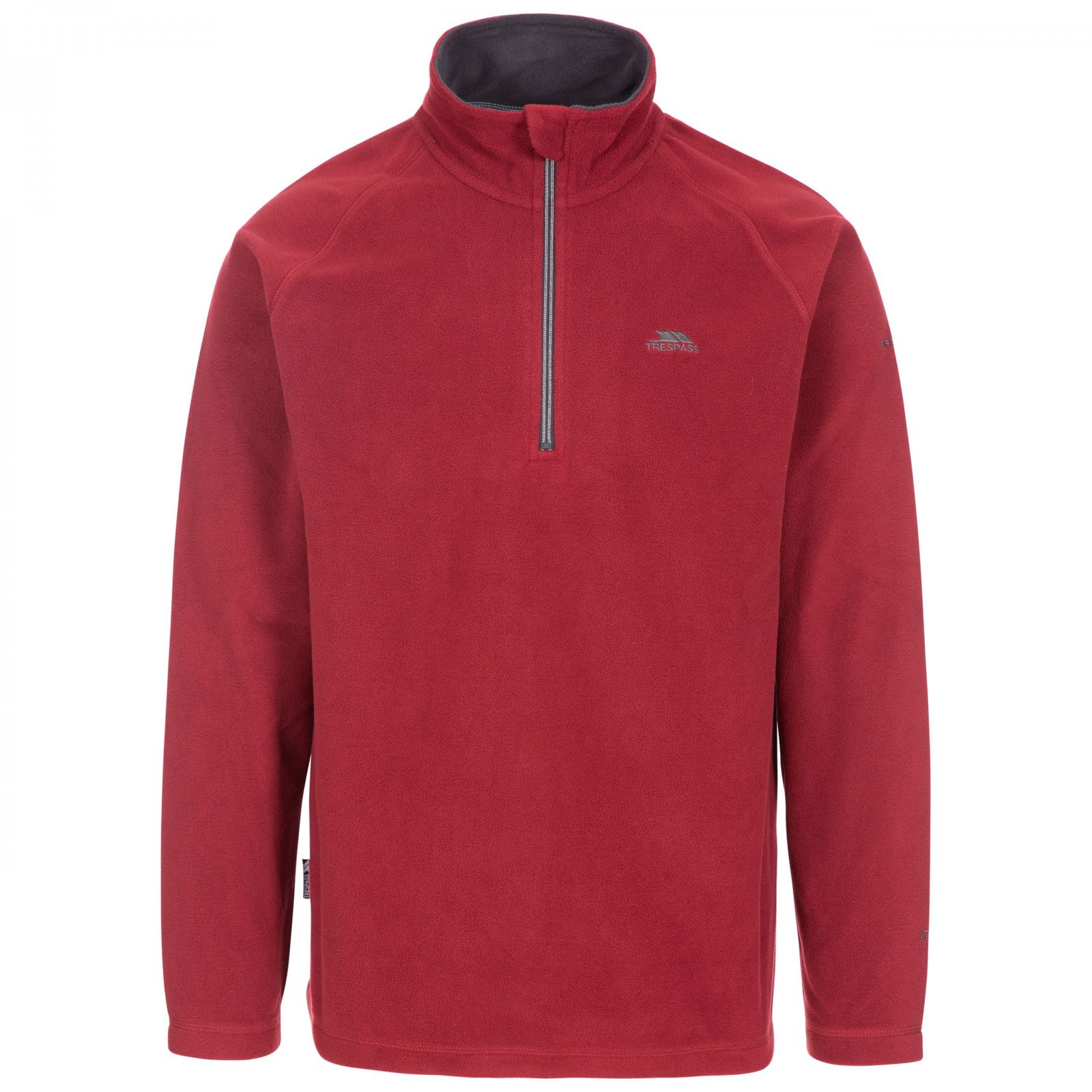 Trespass Men's   Red Fleece Top Blackford Polyester Merlot in Size XS, BrandAlley