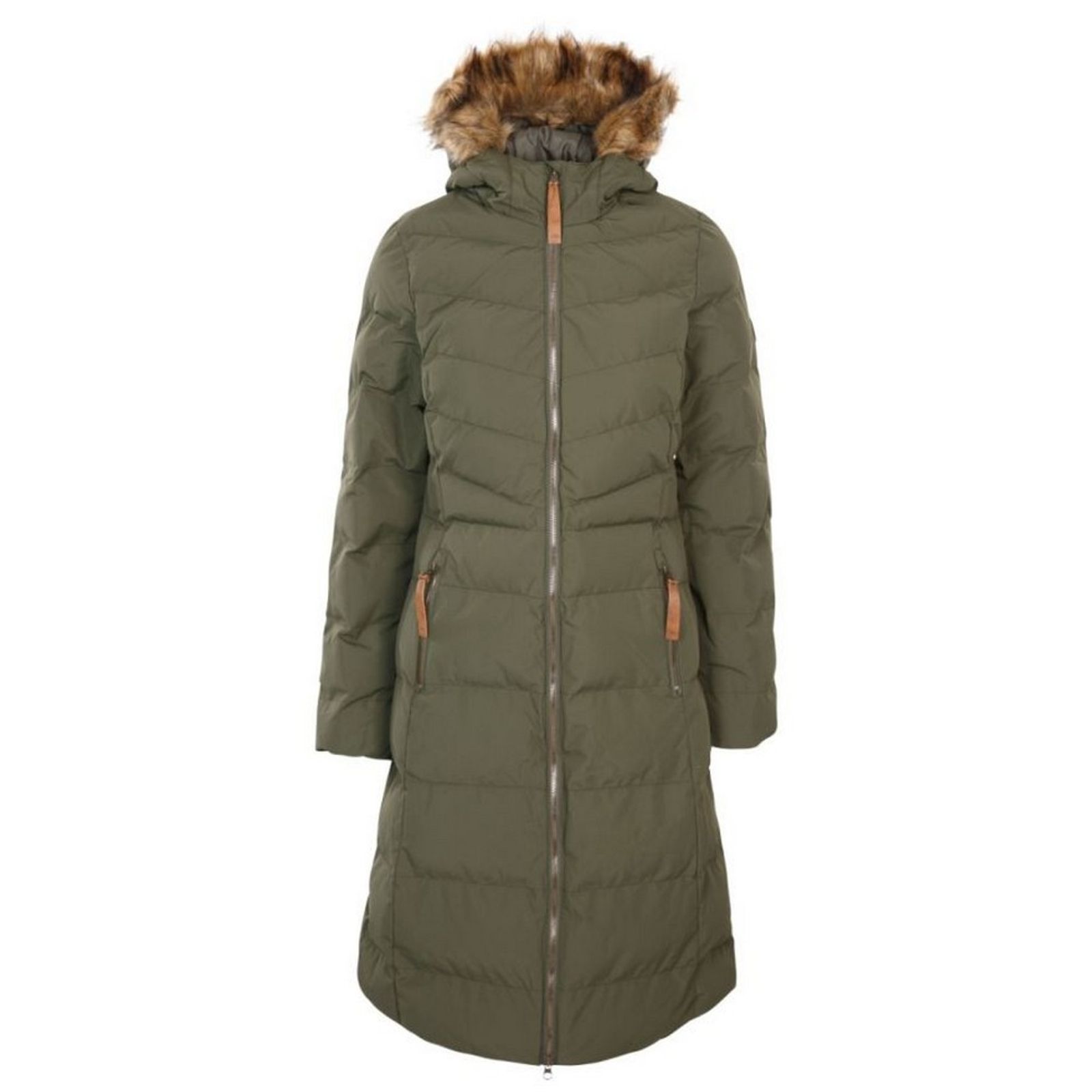 Trespass Women's   Green Padded Jacket Audrey Polyester Dark Vine in Size L, BrandAlley