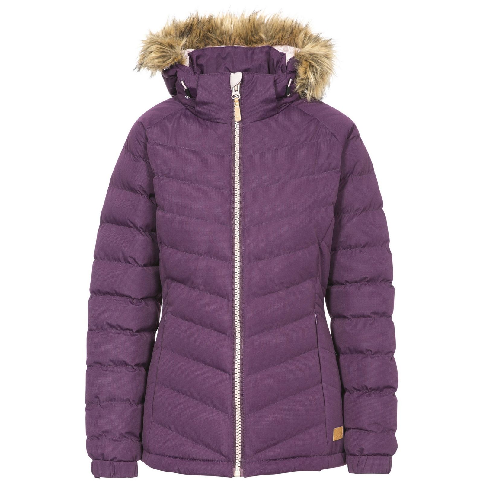 Trespass Women's   Purple Padded Jacket Nadina Polyester Potent in Size S, BrandAlley