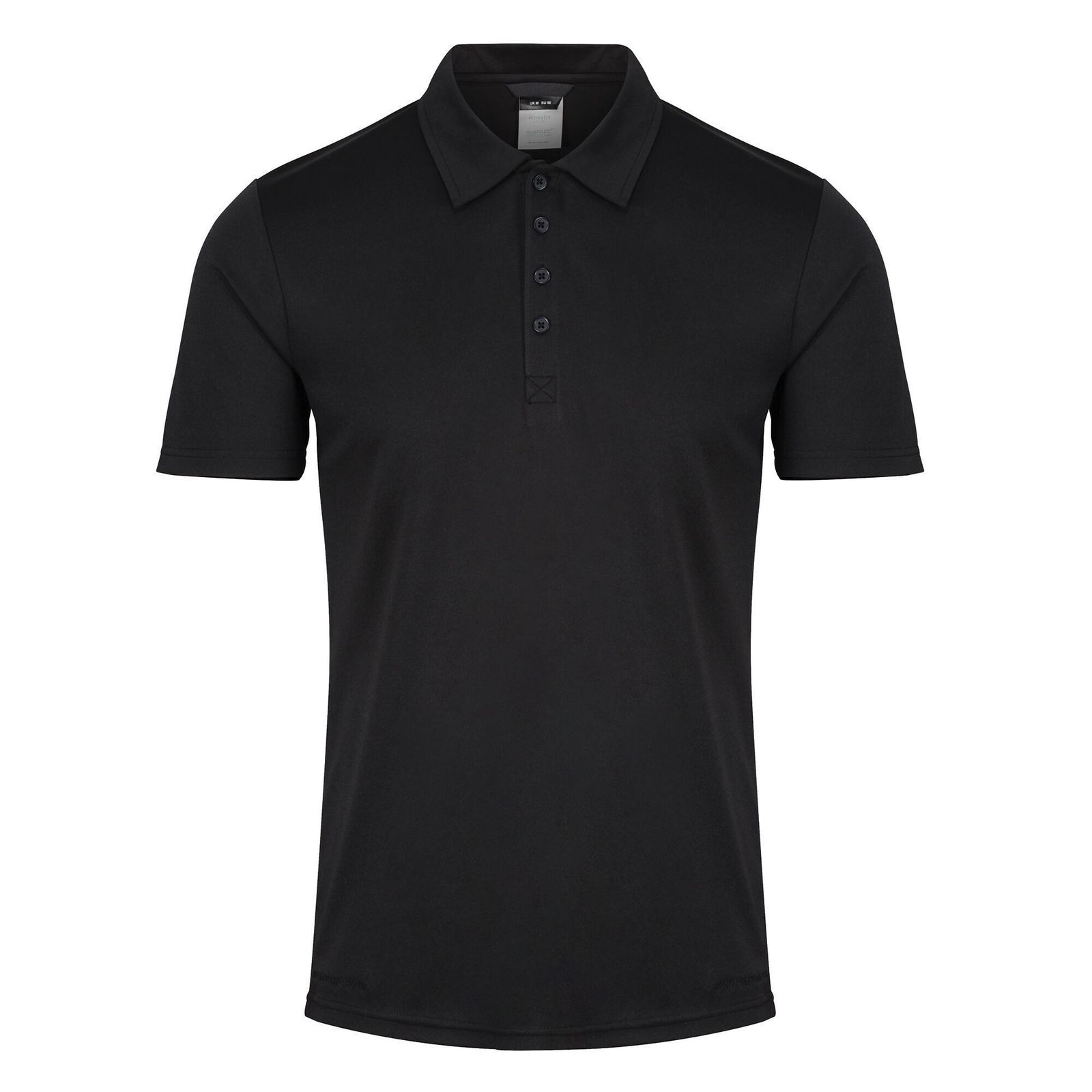 Regatta Men's  Polo Shirt Recycled Polyester Black in Size S, BrandAlley