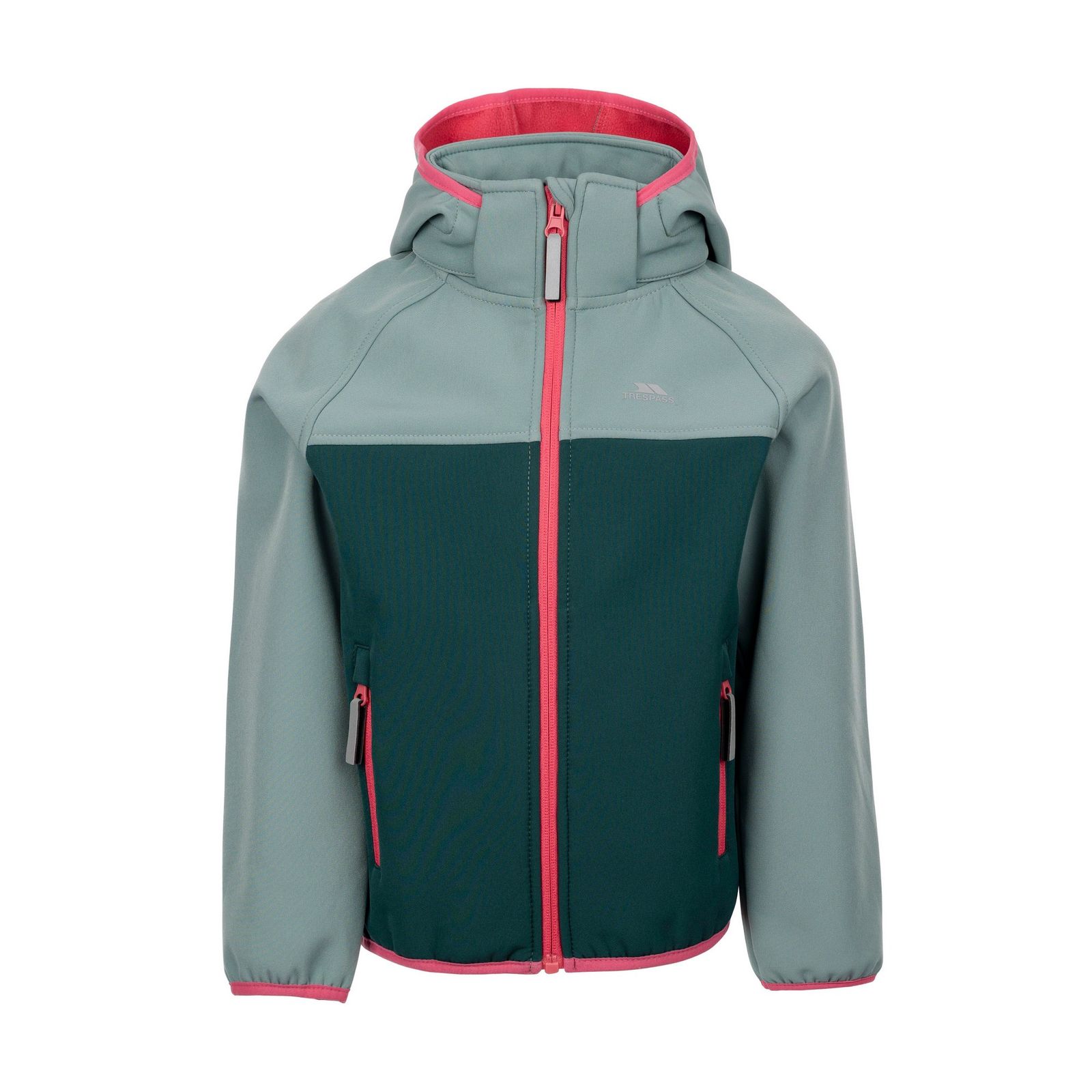 Trespass Boys   Green Soft Shell Jacket Hanbury Polyester Pine in Size 5/6 Years, BrandAlley