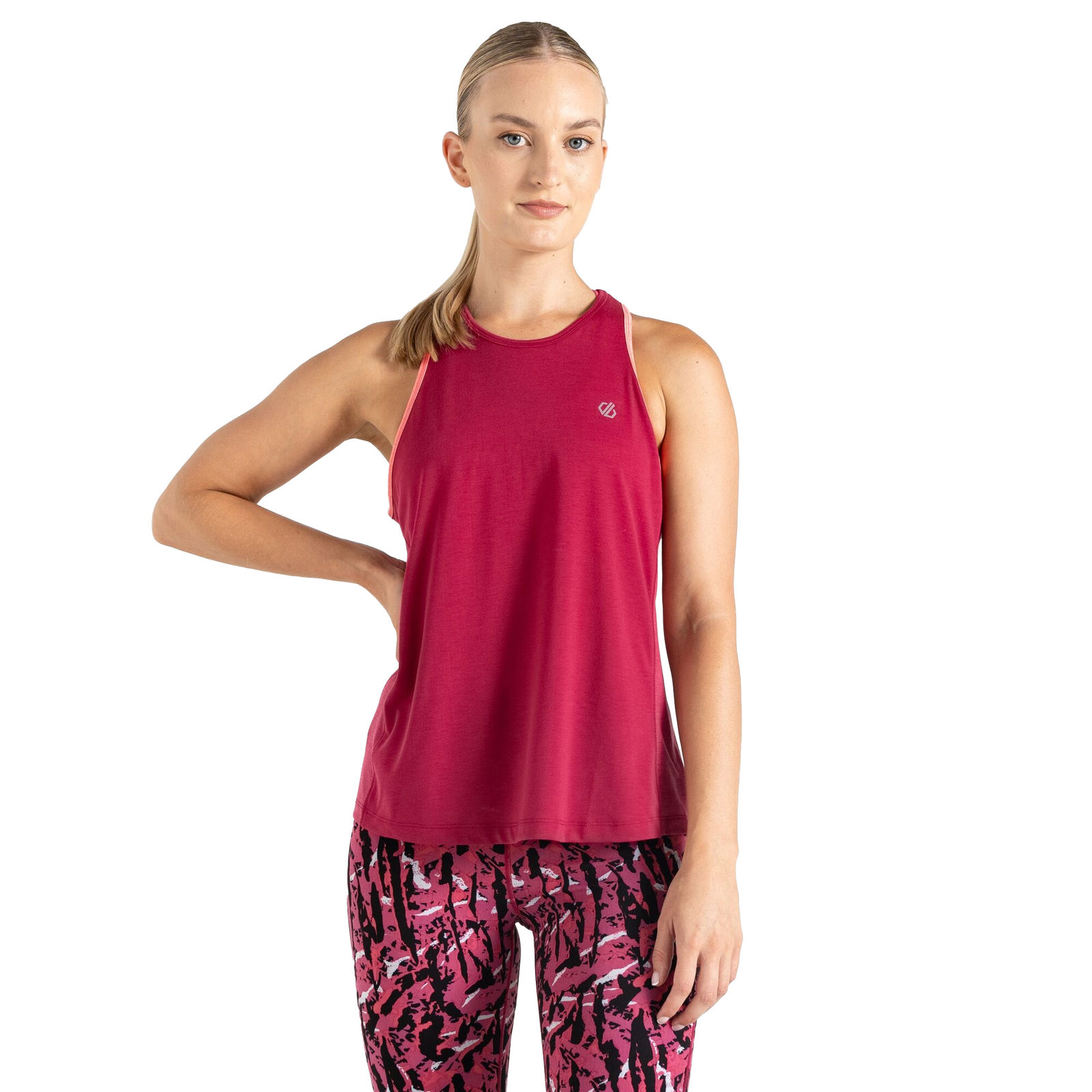 Vest Top Gravitate Mixed Berry Pink/Neon Pink