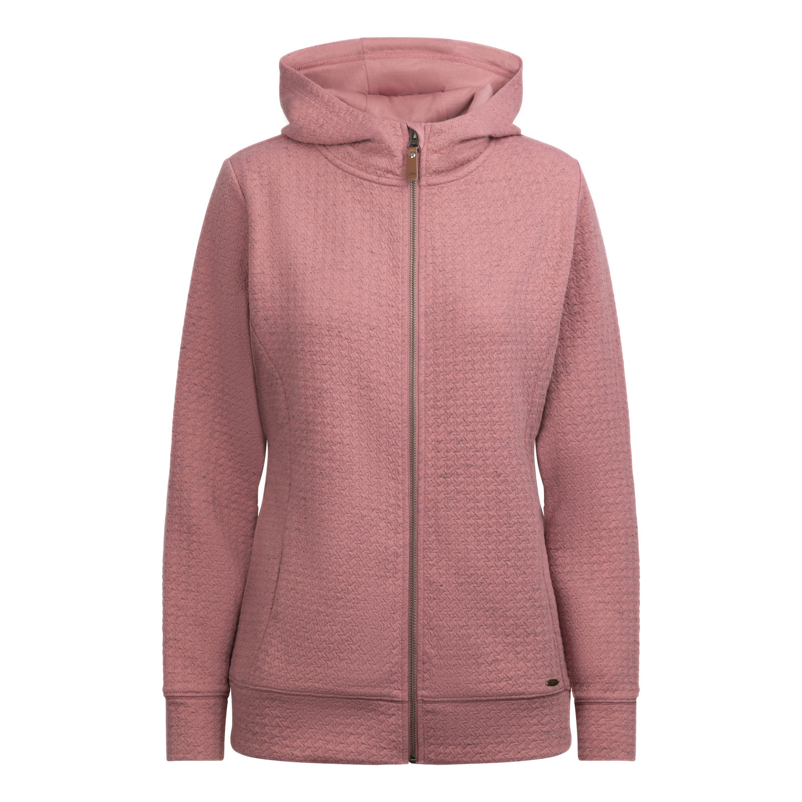 Full Zip Hoodie Winnie Polyester Light Mulberry Marl