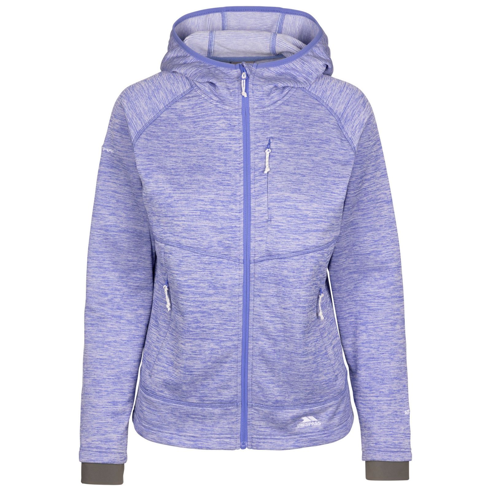 Trespass Women's   Purple Fleece Jacket Tara Polyester Baja Blue in Size M, BrandAlley