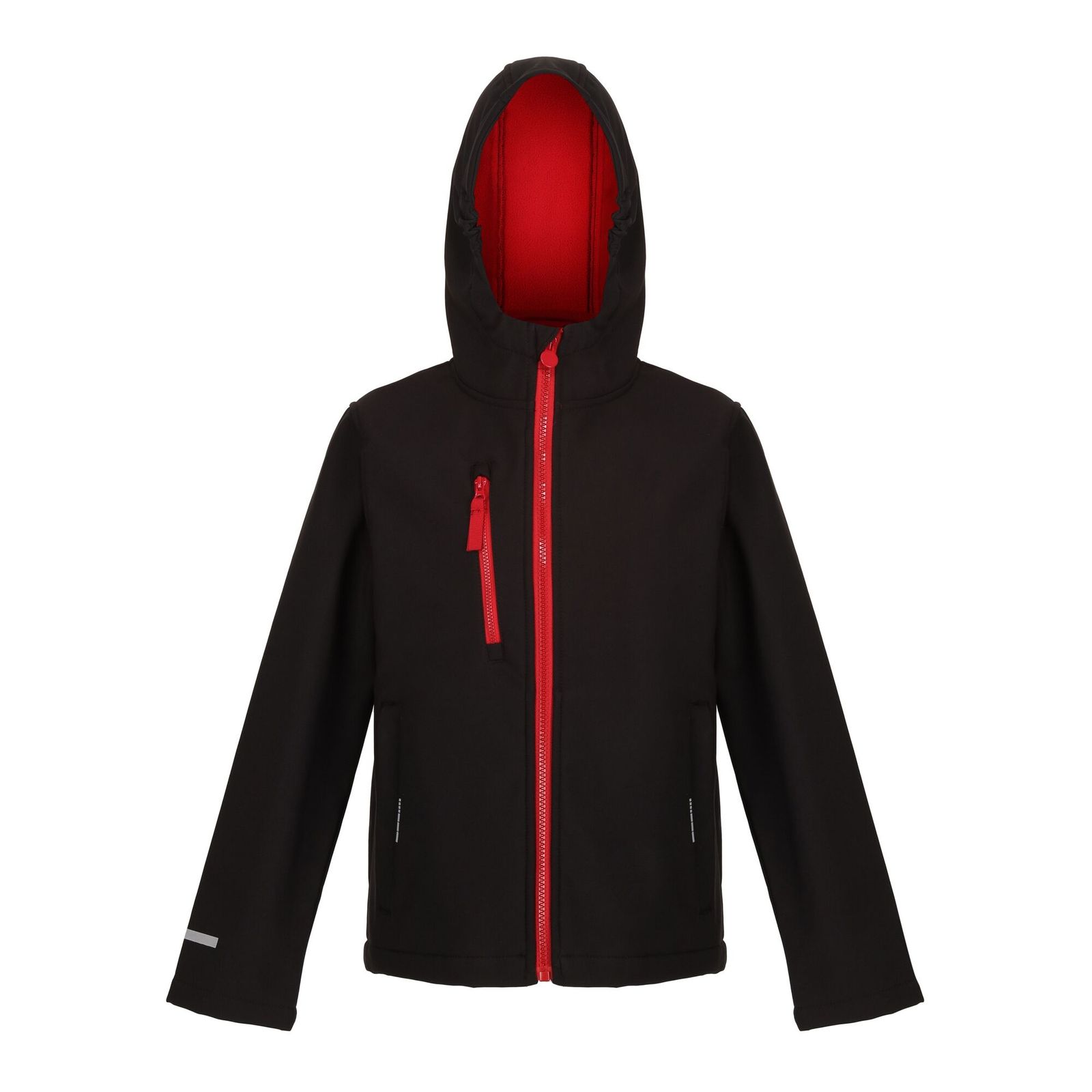 Regatta Boys   Black Soft Shell Jacket Polyester /Classic Red in Size 34 Inch, BrandAlley