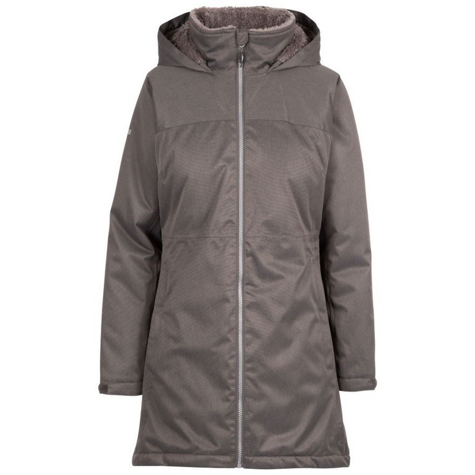 Trespass Women's  Waterproof Jacket Wintry Polyester Dark Grey Marl in Size XL, BrandAlley