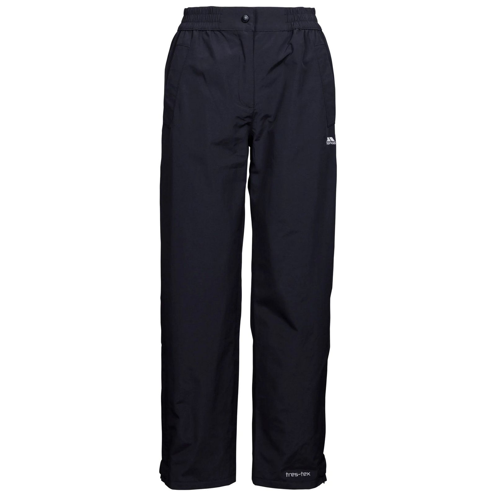 Trespass Women's  Waterproof Trousers Tilbury Polyamide Black in Size XXL, BrandAlley