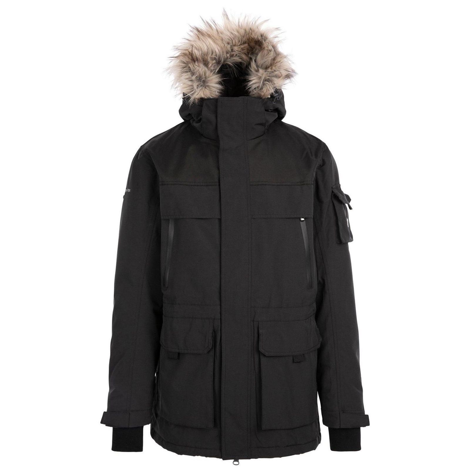 Trespass Men's  Ski Jacket Pillaton Polyester Black in Size XL, BrandAlley