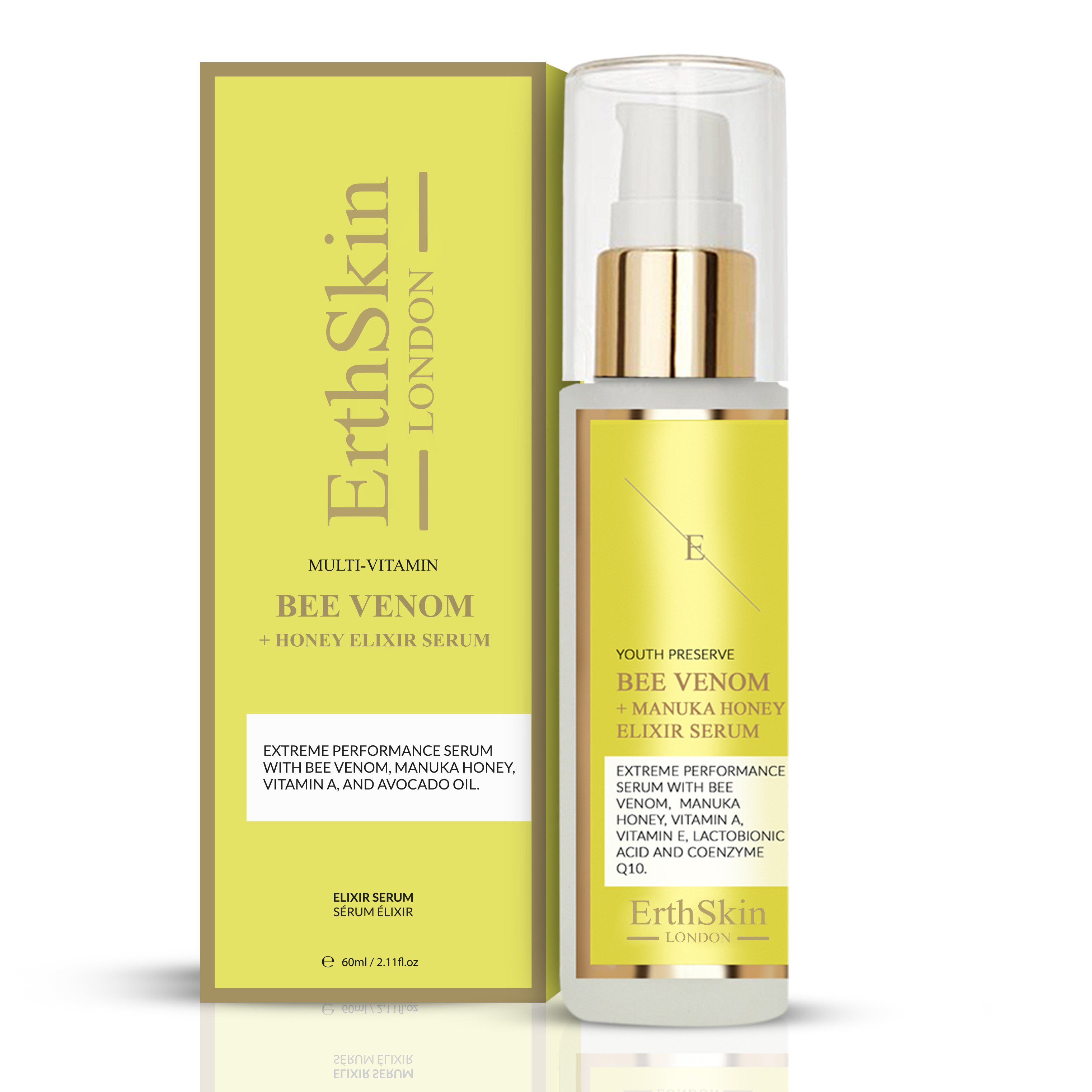 Erth Skin London   Bee Venom + Manuka Honey Elixir Serum 60ml , BrandAlley