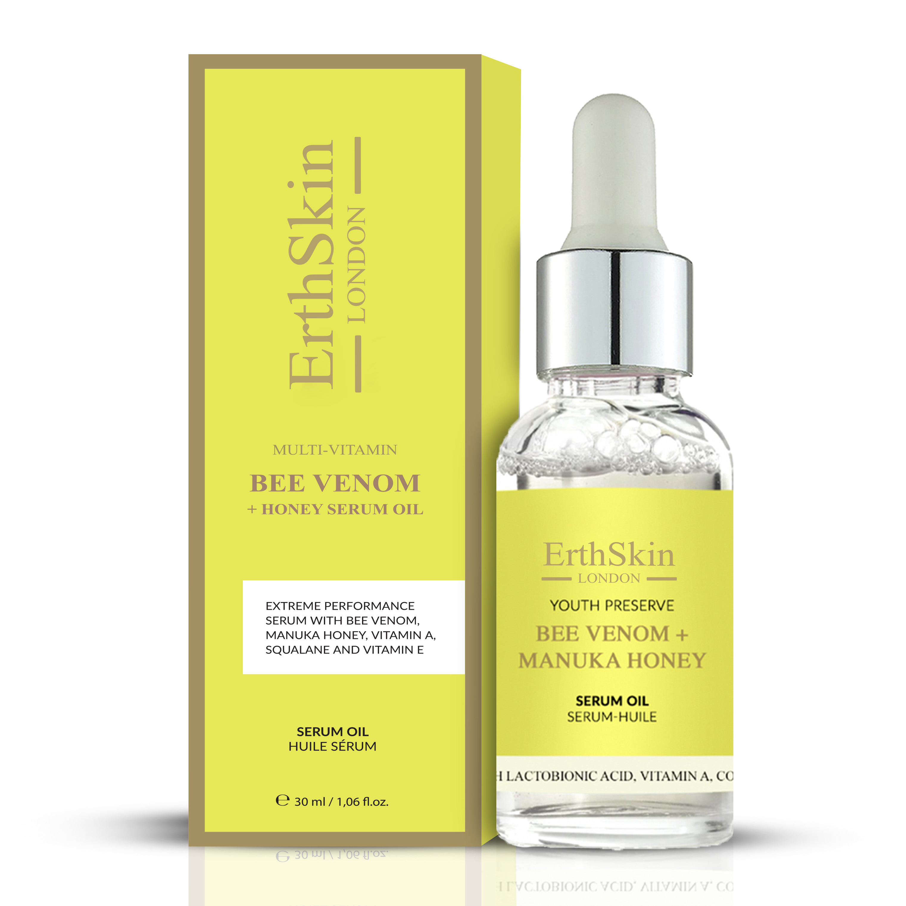Erth Skin London   Bee Venom + Manuka Honey Serum Oil 30ml , BrandAlley