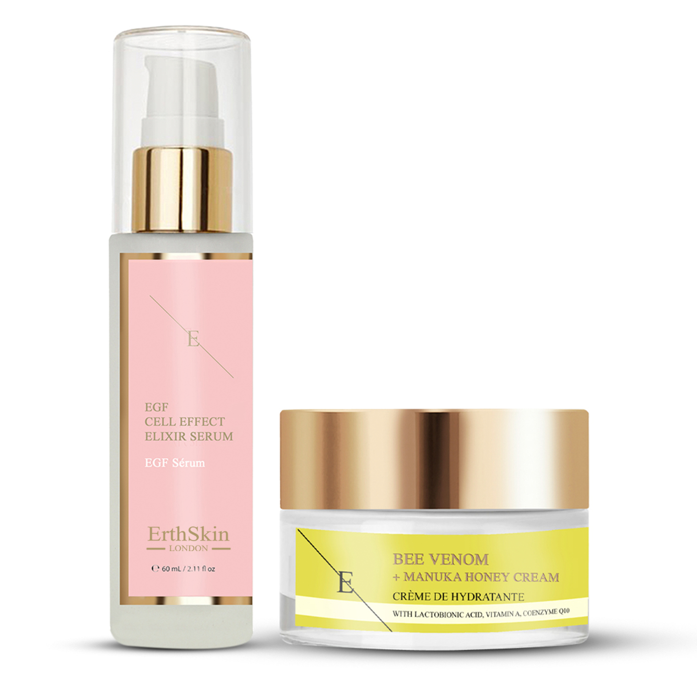 Erth Skin London   Bee Venom + Manuka Honey Cream 50ml + EGF CELL EFFECT SERUM 60ML , BrandAlley