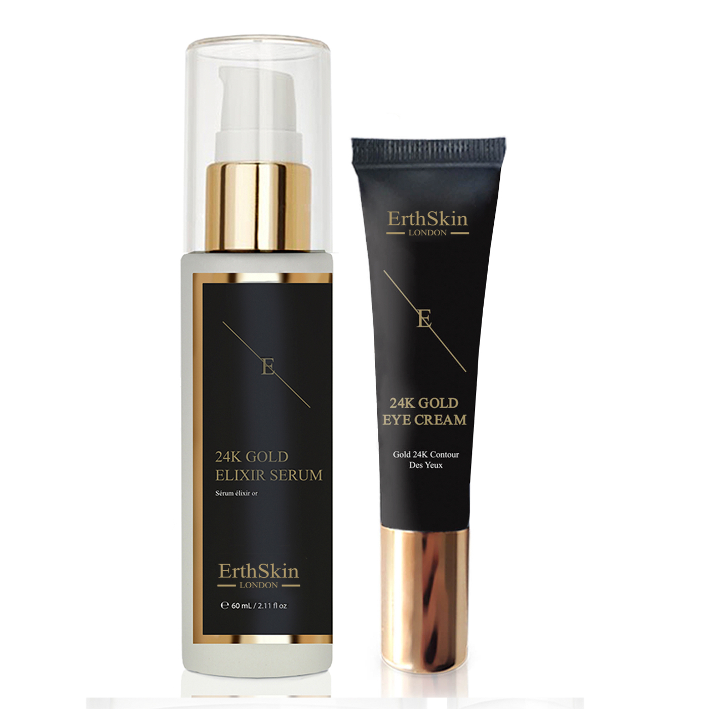 Erth Skin London   Anti-Wrinkle Elixir Serum 24k Gold + Under Eye Cream 24k Gold , BrandAlley