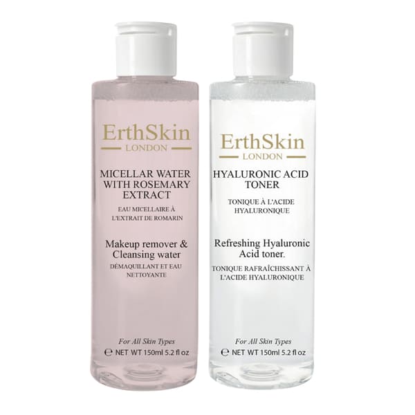 Erth Skin London   Refreshing Hyaluronic Acid Toner 150ml + Micellar Water with Rosemary Extract 150ml BFG , BrandAlley