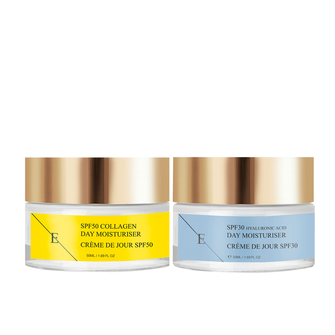 Erth Skin London   SPF 30 Hyaluronic Acid Day Cream 50ml + SPF 50 Collagen Day Cream 50ml , BrandAlley