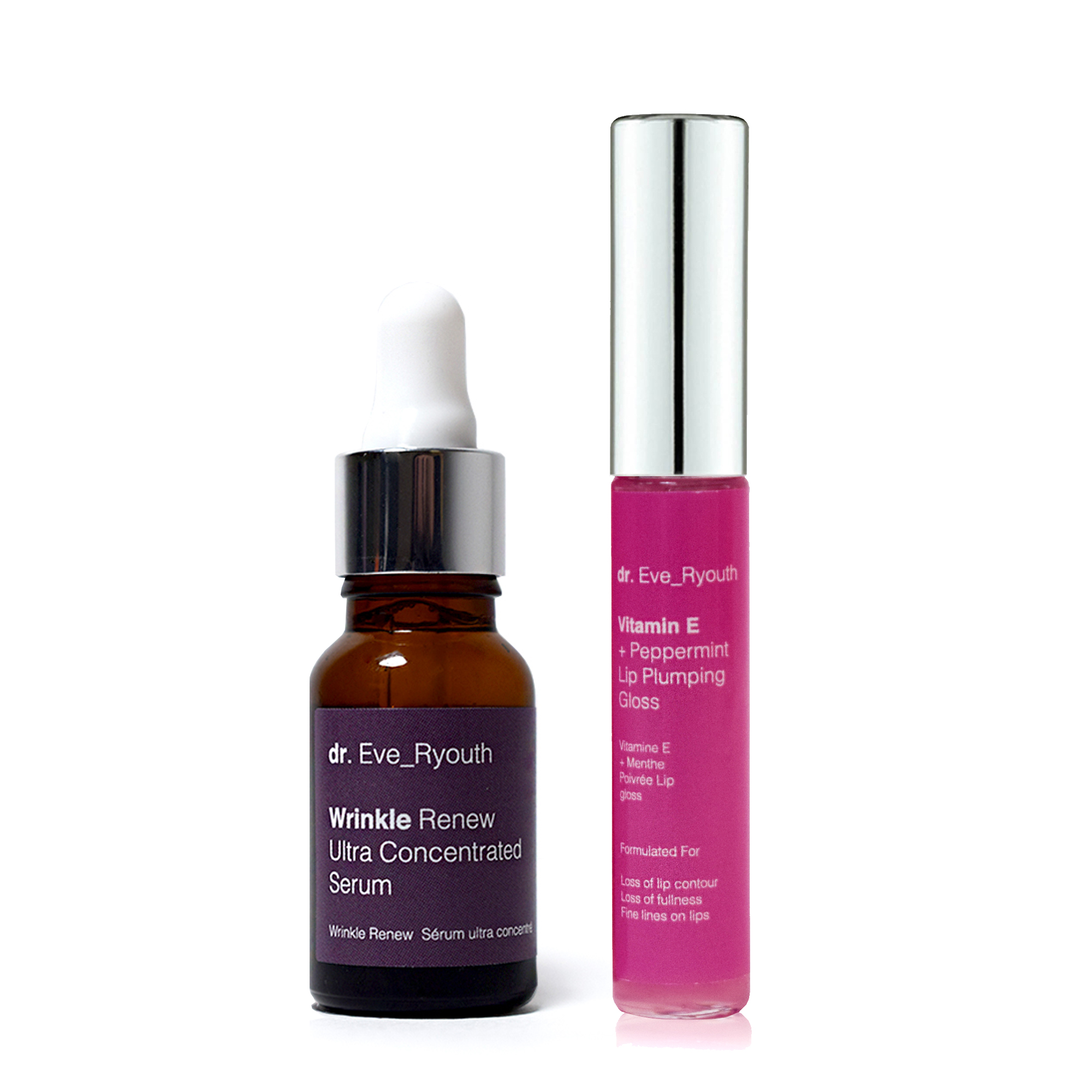 Dr Eve_Ryouth   Wrinkle Renew Ultra Concentrated Serum 15ml + Vitamin E and Peppirment Lip Plumps 8ml , BrandAlley