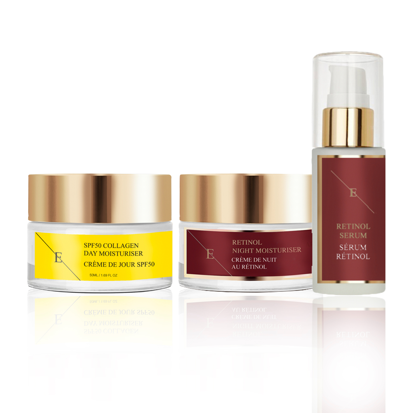 Erth Skin London   Retinol Serum 30ml + Moisturizer 50ml+ Day Cream 50ml , BrandAlley