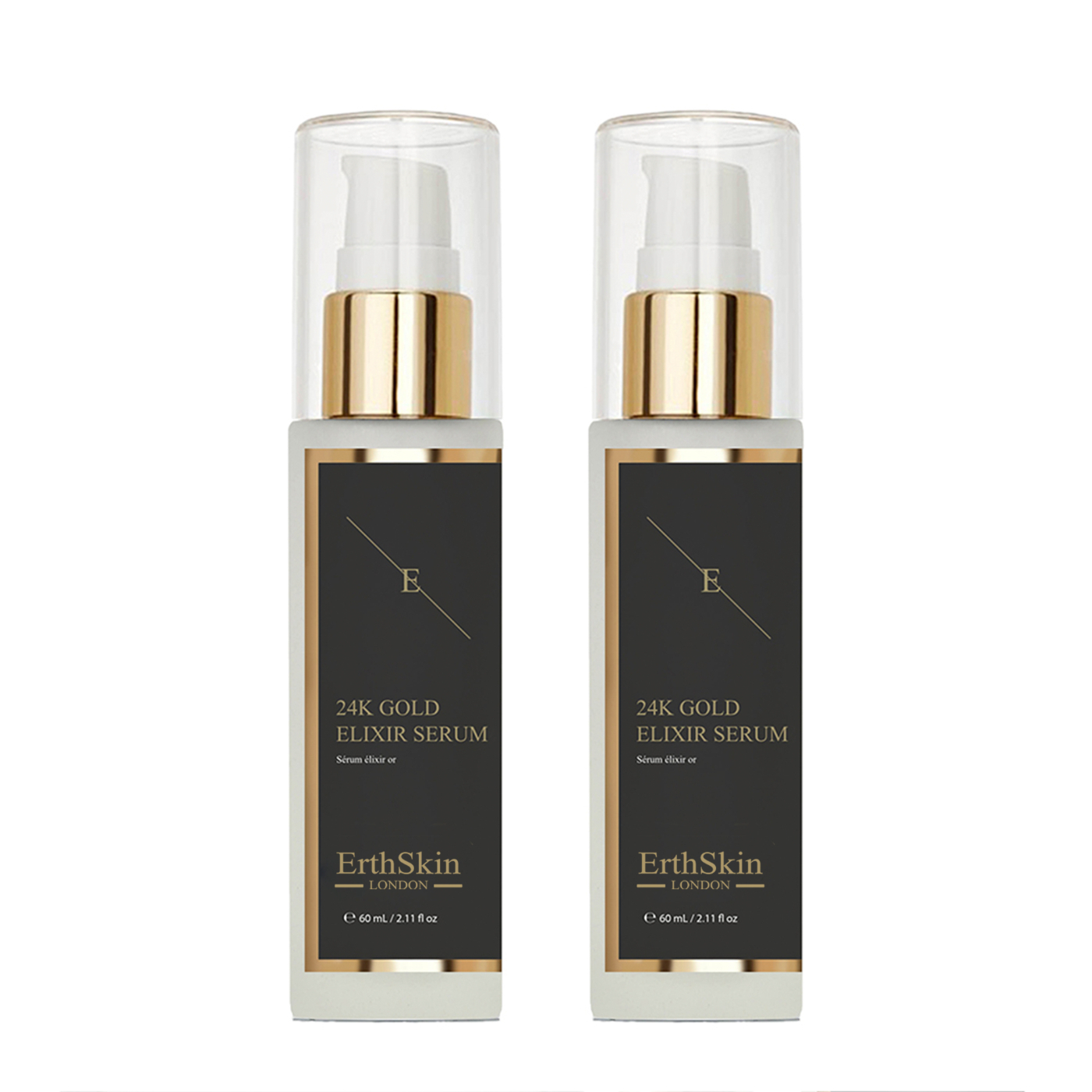 Erth Skin London    Black Anti-Wrinkle Elixir Serum 24K Gold X 2 , BrandAlley