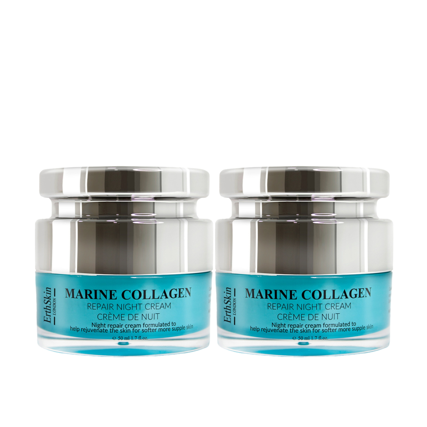 Erth Skin London   2x Marine Collagen Night Cream 50ml , BrandAlley