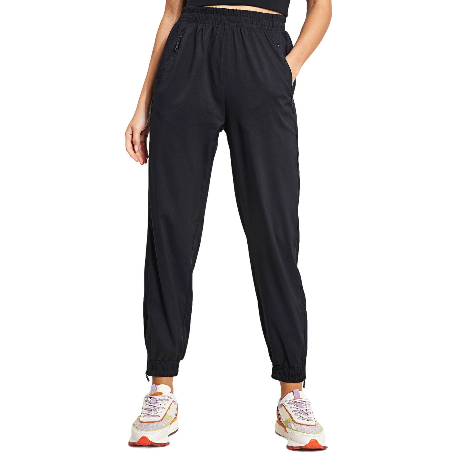 Tracksuit Bottoms Summit Polyester Black
