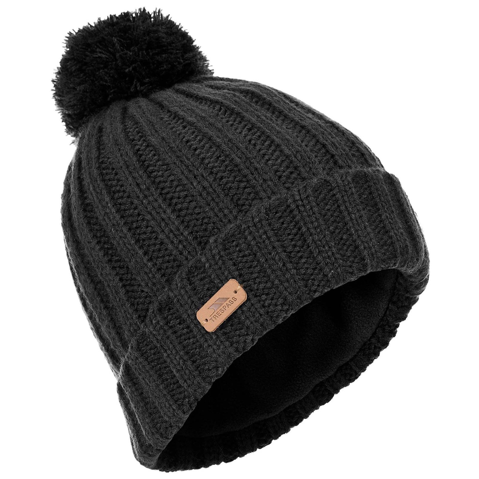 Trespass Men's   Black Beanie Thorns Acrylic , BrandAlley