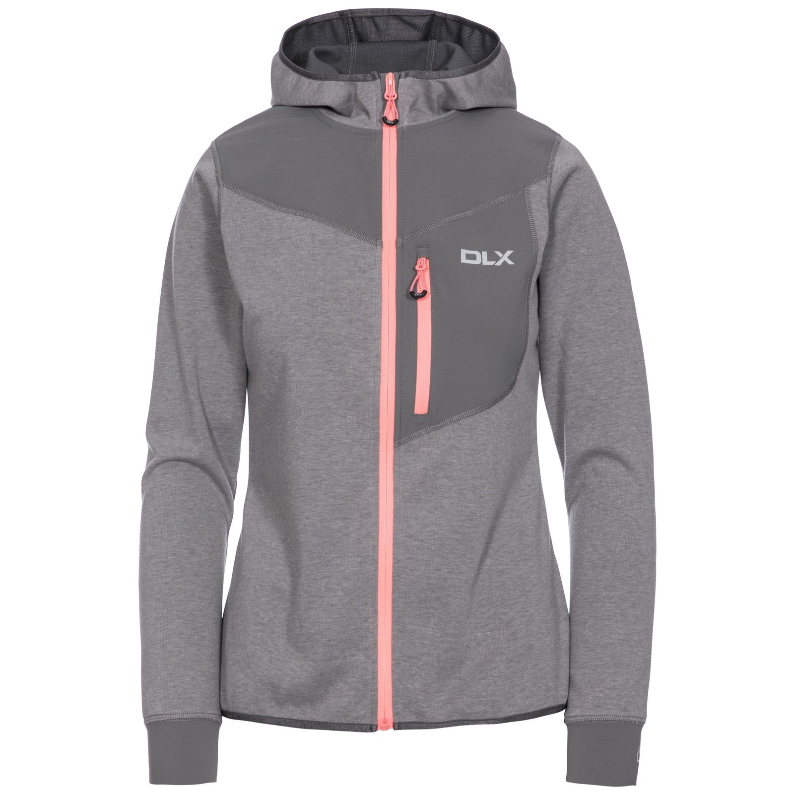 Full Zip Hoodie Jazmin Polyamide Platinum Marl