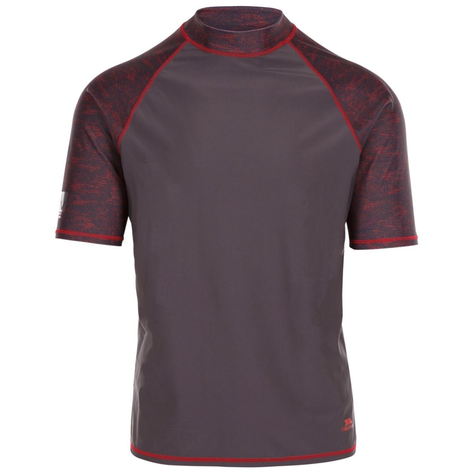 Trespass Men's   Grey Rash Guard Theo Polyester Dark in Size XXS, BrandAlley