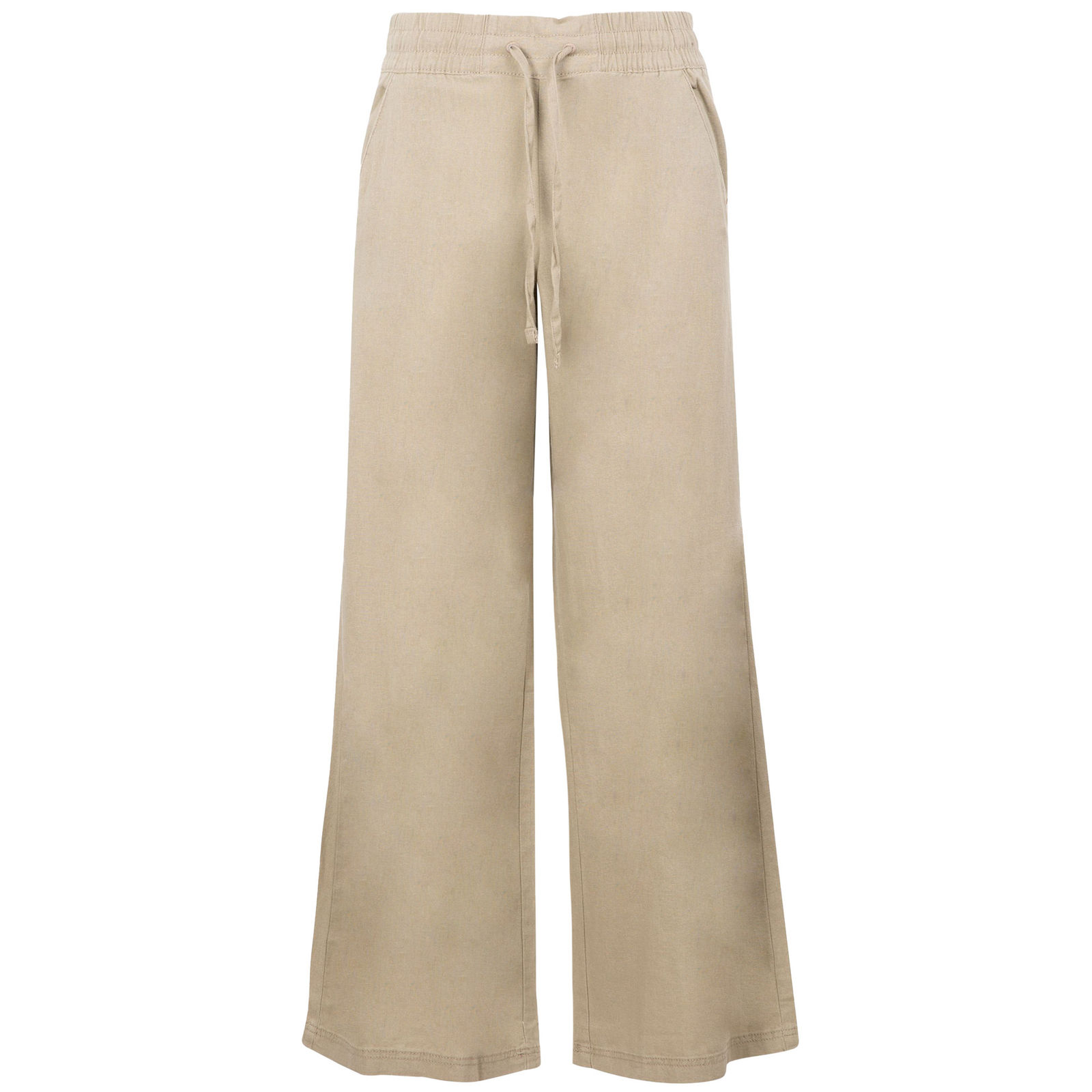 Trespass Women's  Trousers Zinny Linen Dark Mushroom in Size M, BrandAlley