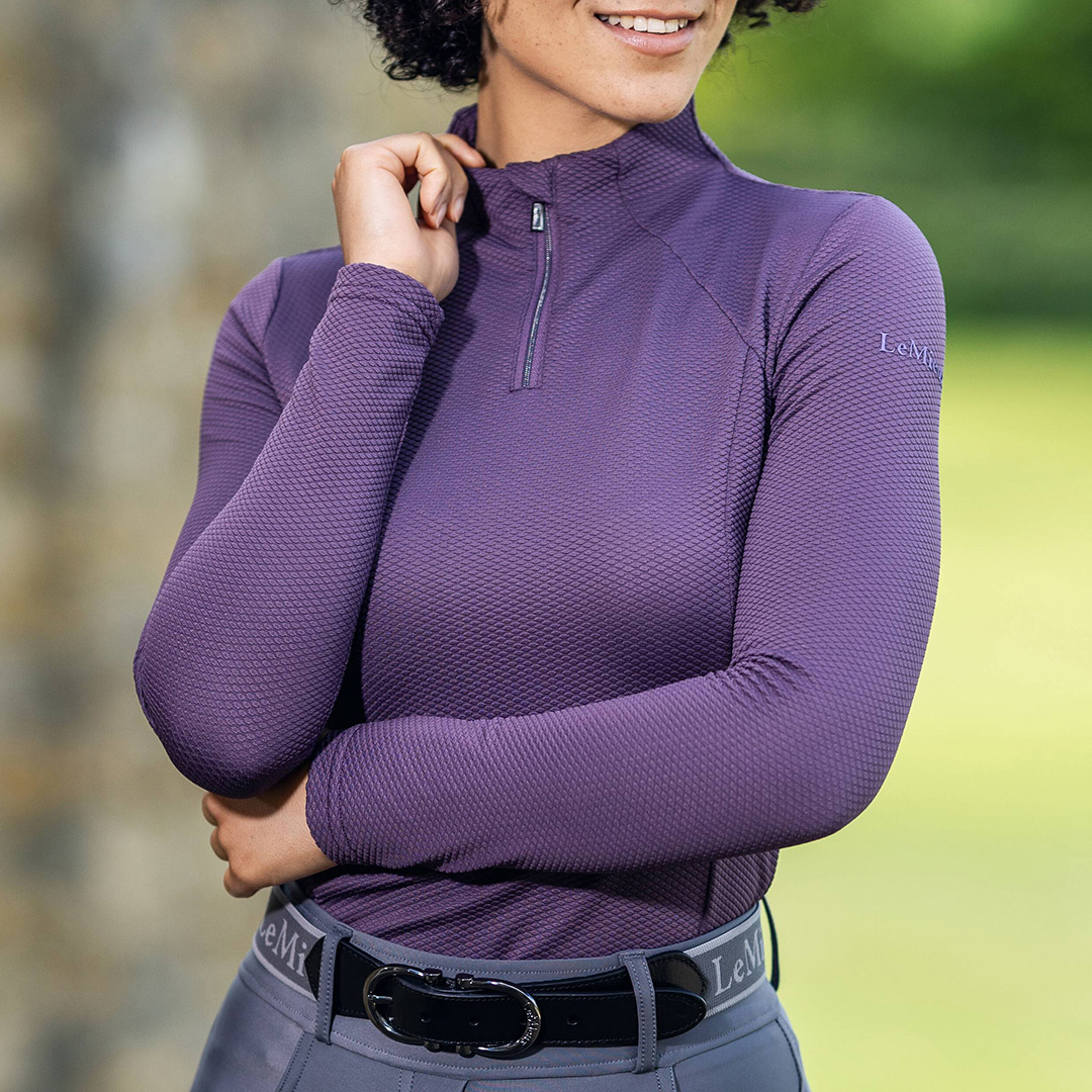 Purple Alice Quarter Zip Midlayer