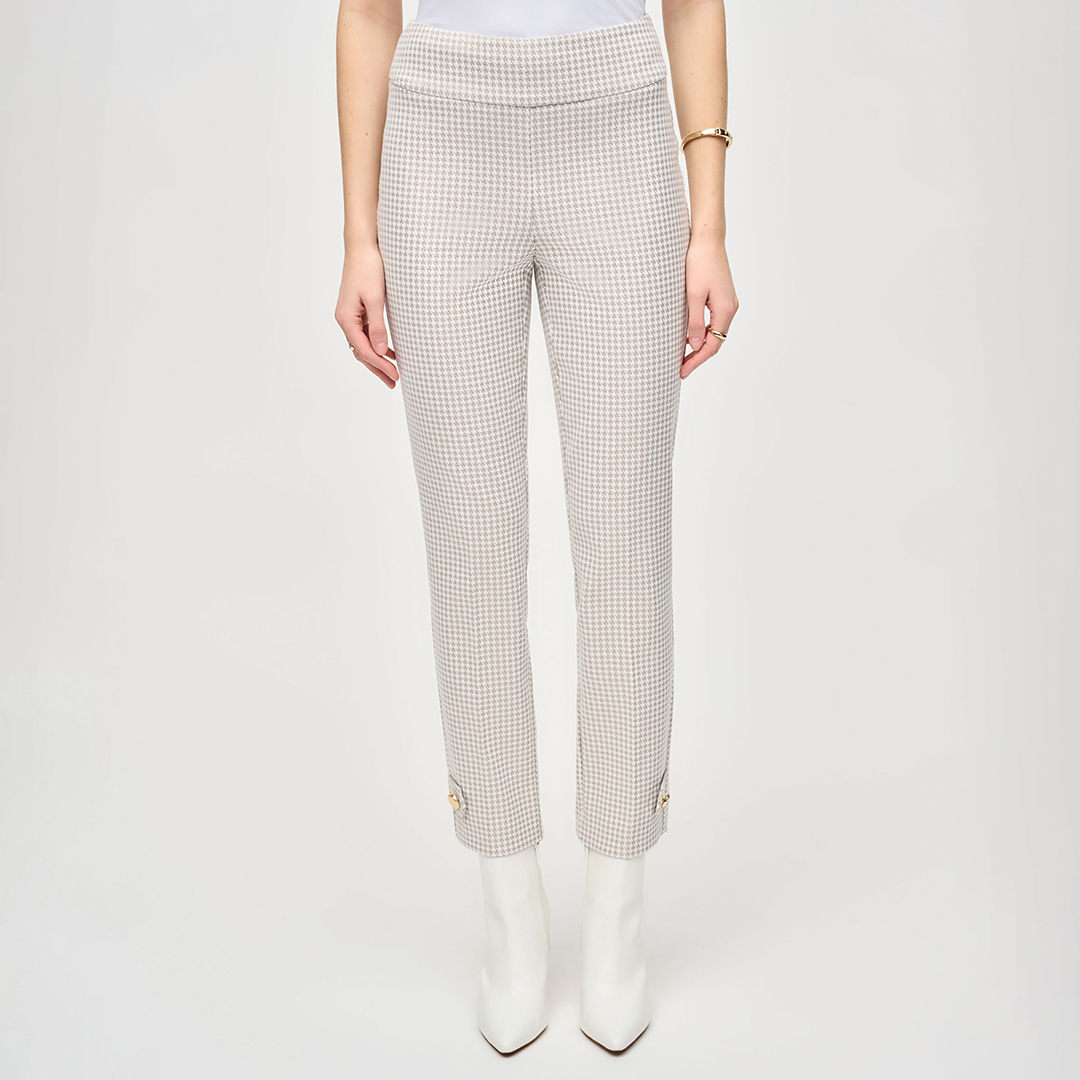 Off White Dogstooth Cigarette Trousers