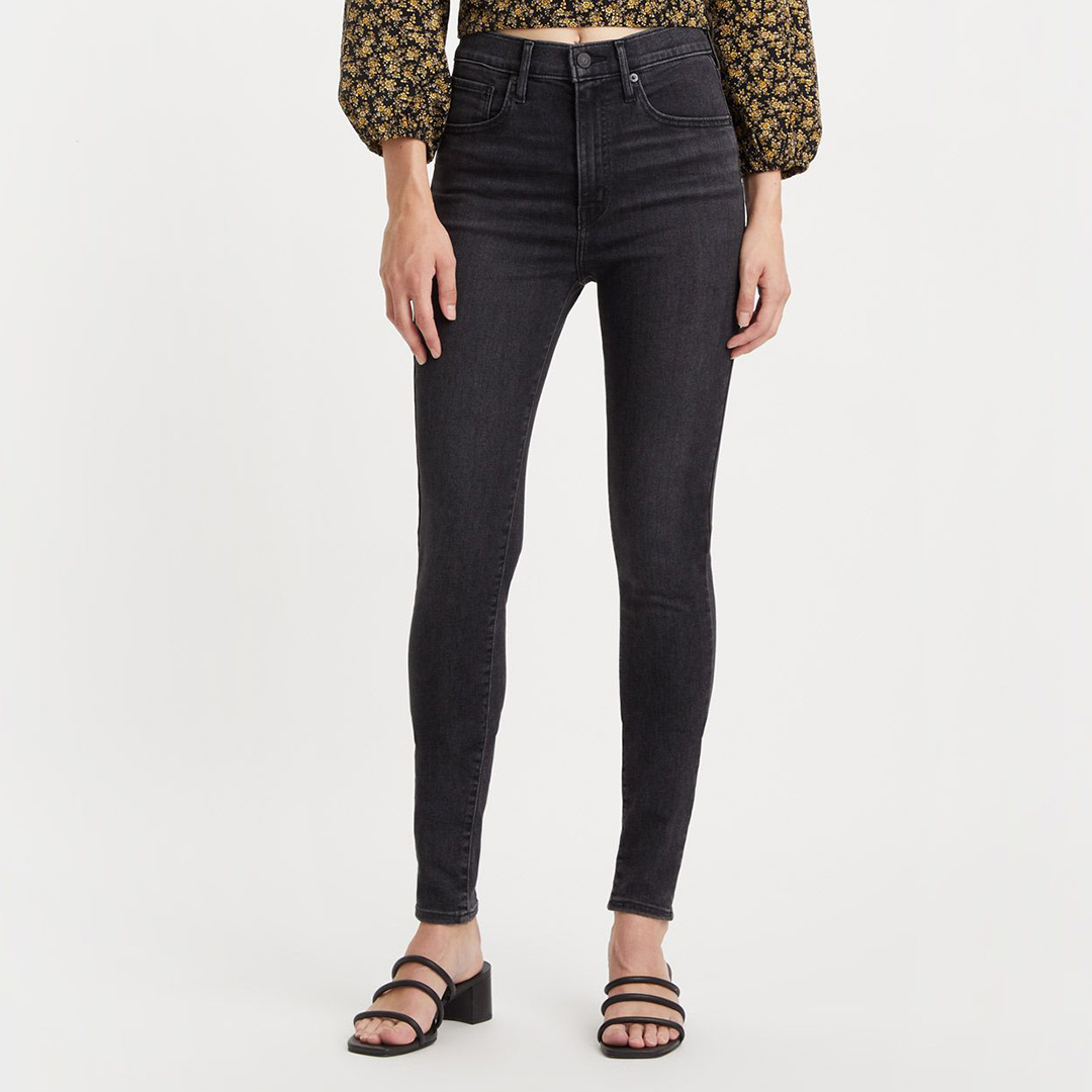 Washed Black Mile High Super Skinny Jeans