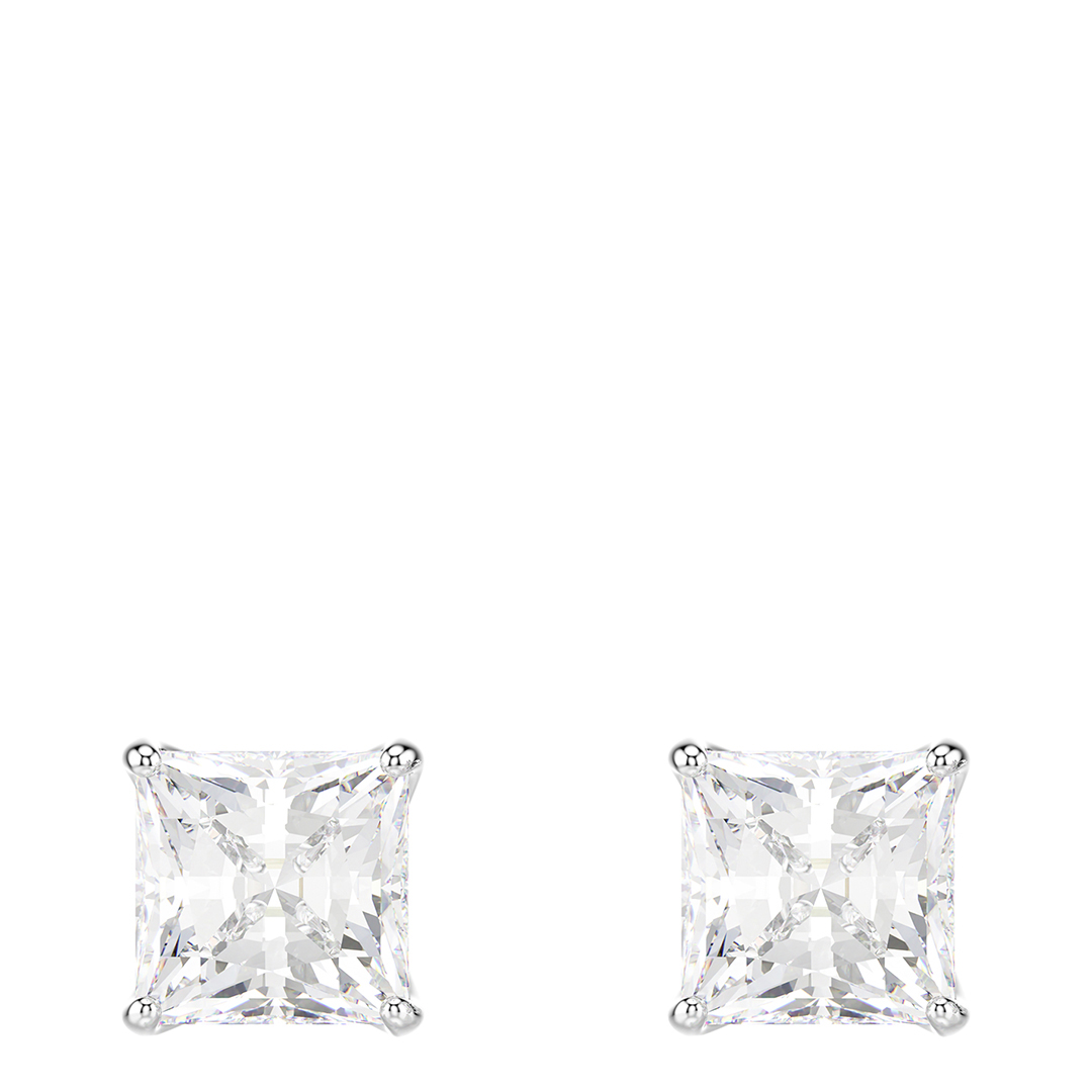SWAROVSKI Women's  White Stilla Stud Earrings in Size 0.6cm, BrandAlley