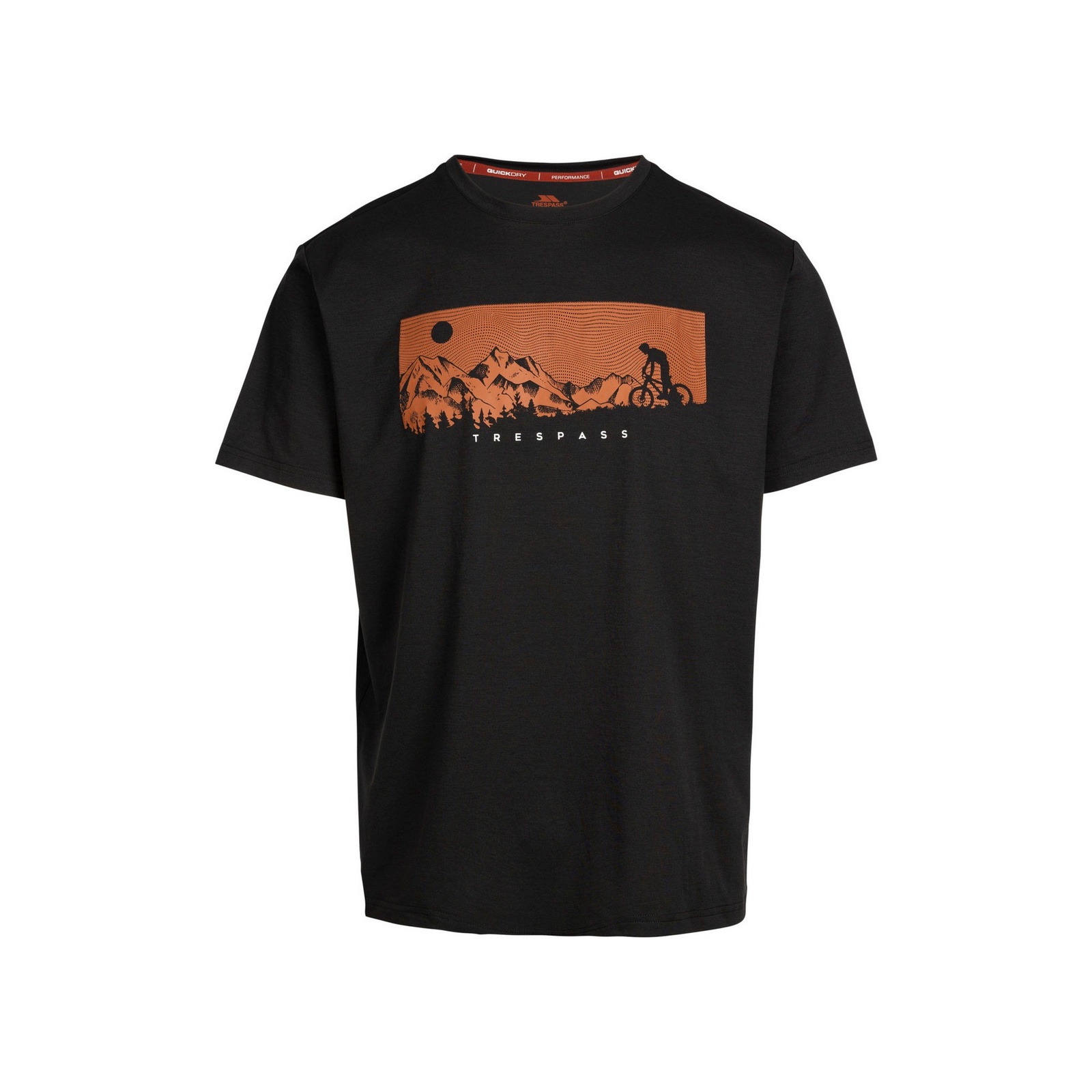 Trespass Men's  T-Shirt Nellow Polyester Black in Size M, BrandAlley
