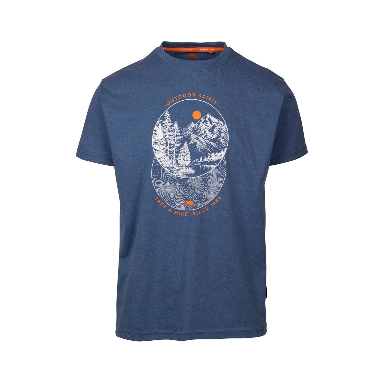 T-Shirt Flagel Cotton Indigo Blue Marl