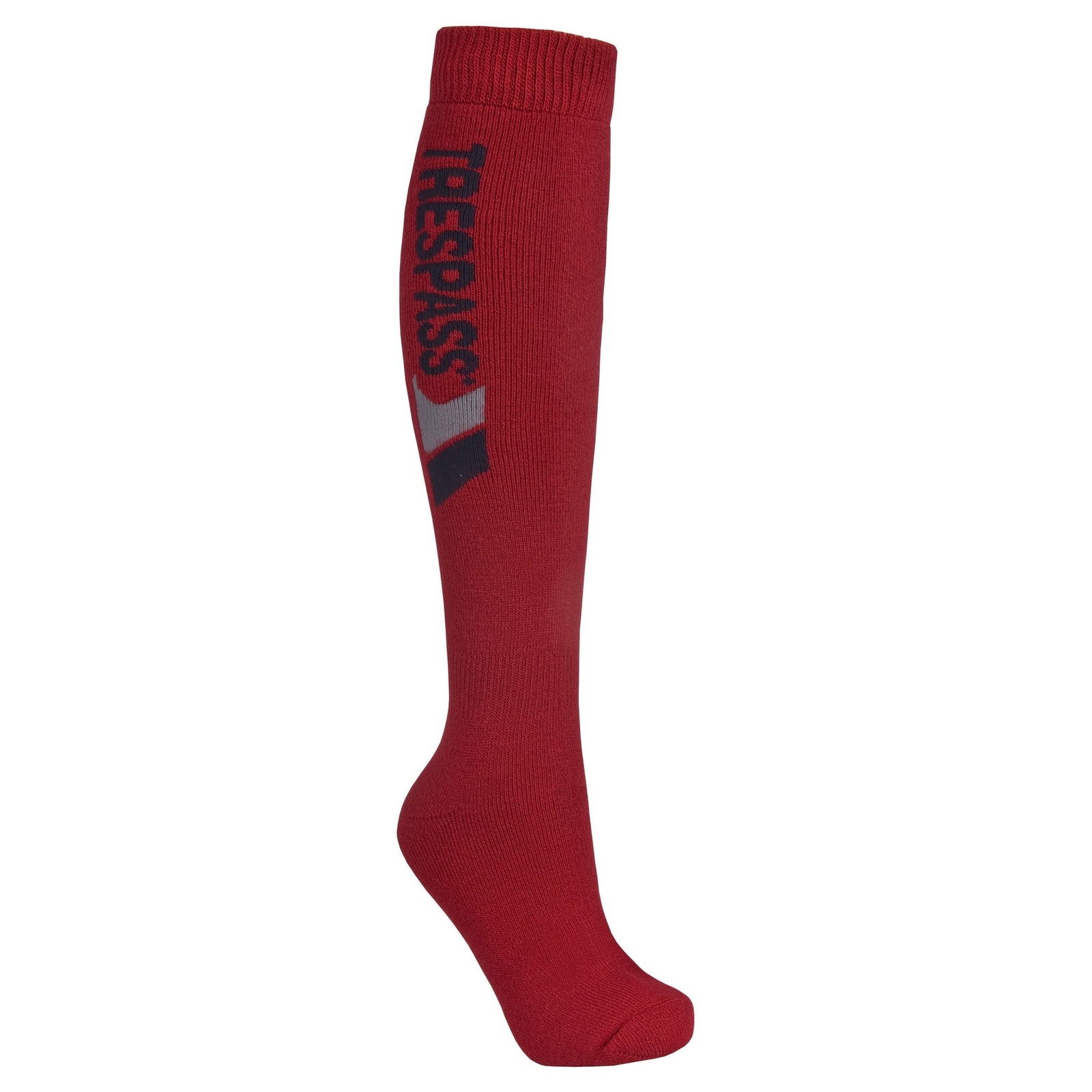Trespass Men's  Ski Socks Tech Luxury Merino Wool Red in Size 3/6, BrandAlley