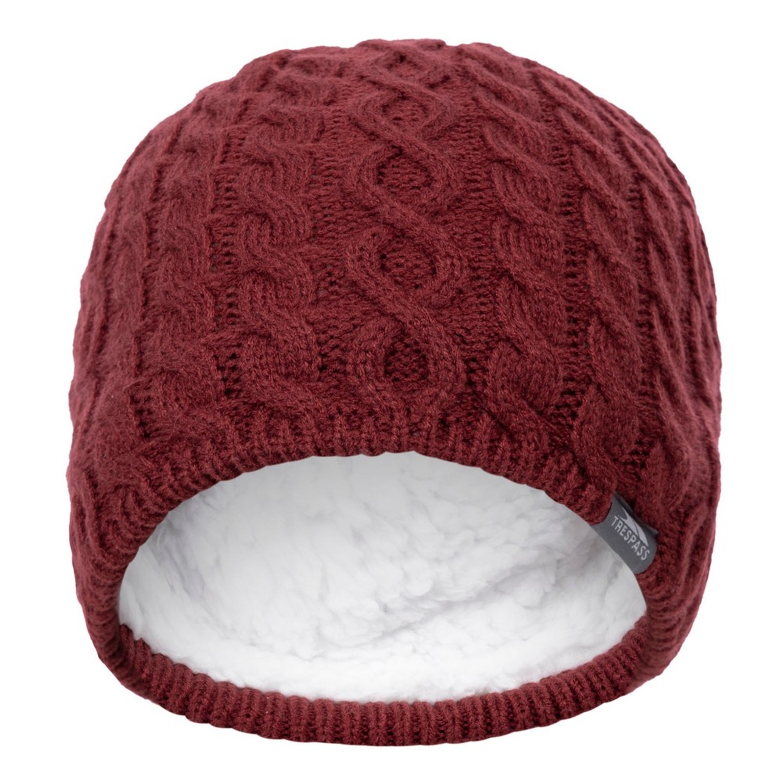 Trespass Women's   Purple Beanie Kendra Acrylic Dark Cherry , BrandAlley
