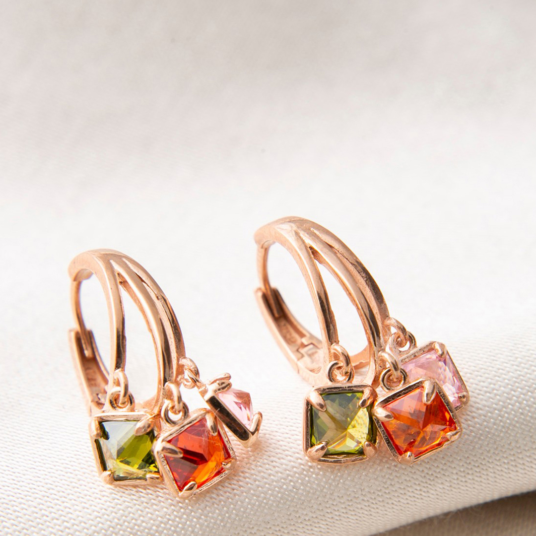 Silver Earrings - Elika - Modalova