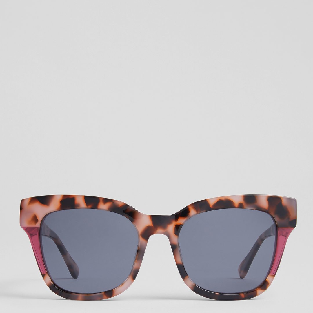 Sabella Pink Tortoise-Effect Acetate Sunglasses