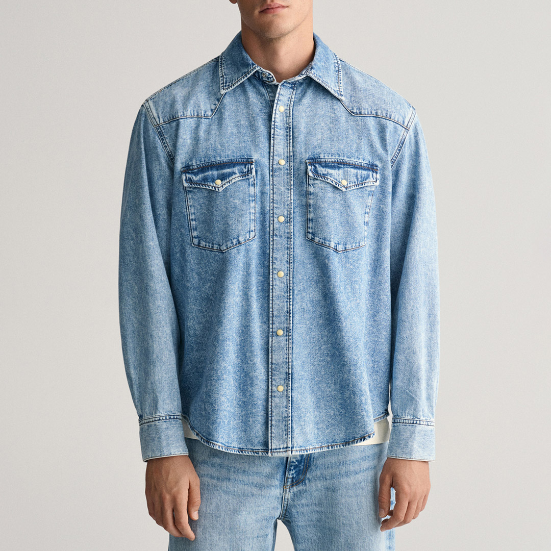 Mid Blue Denim Rodeo Shirt