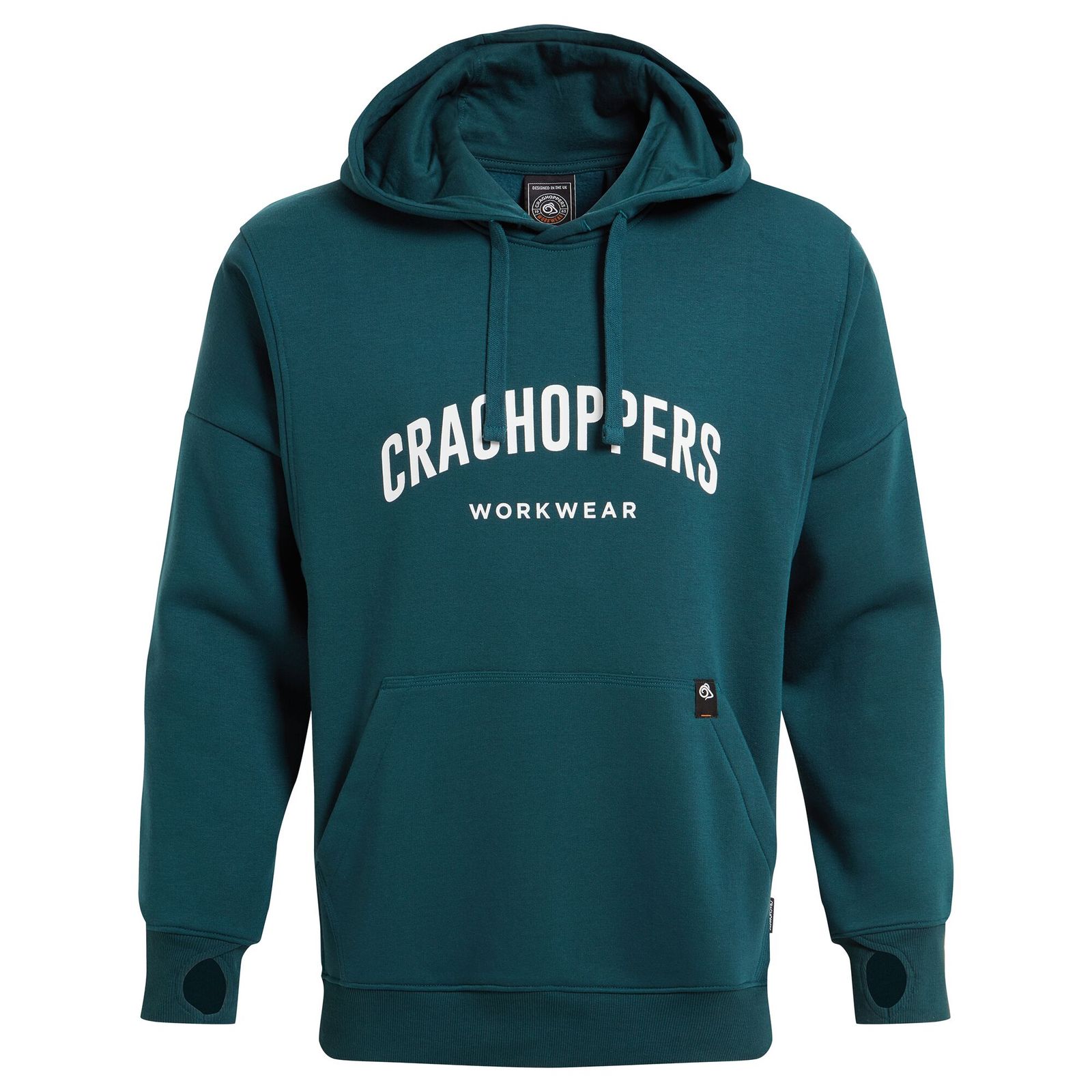 Craghoppers Men's   Blue Hoodie Workwear Oulston Organic Cotton Dark Aegean in Size M, BrandAlley