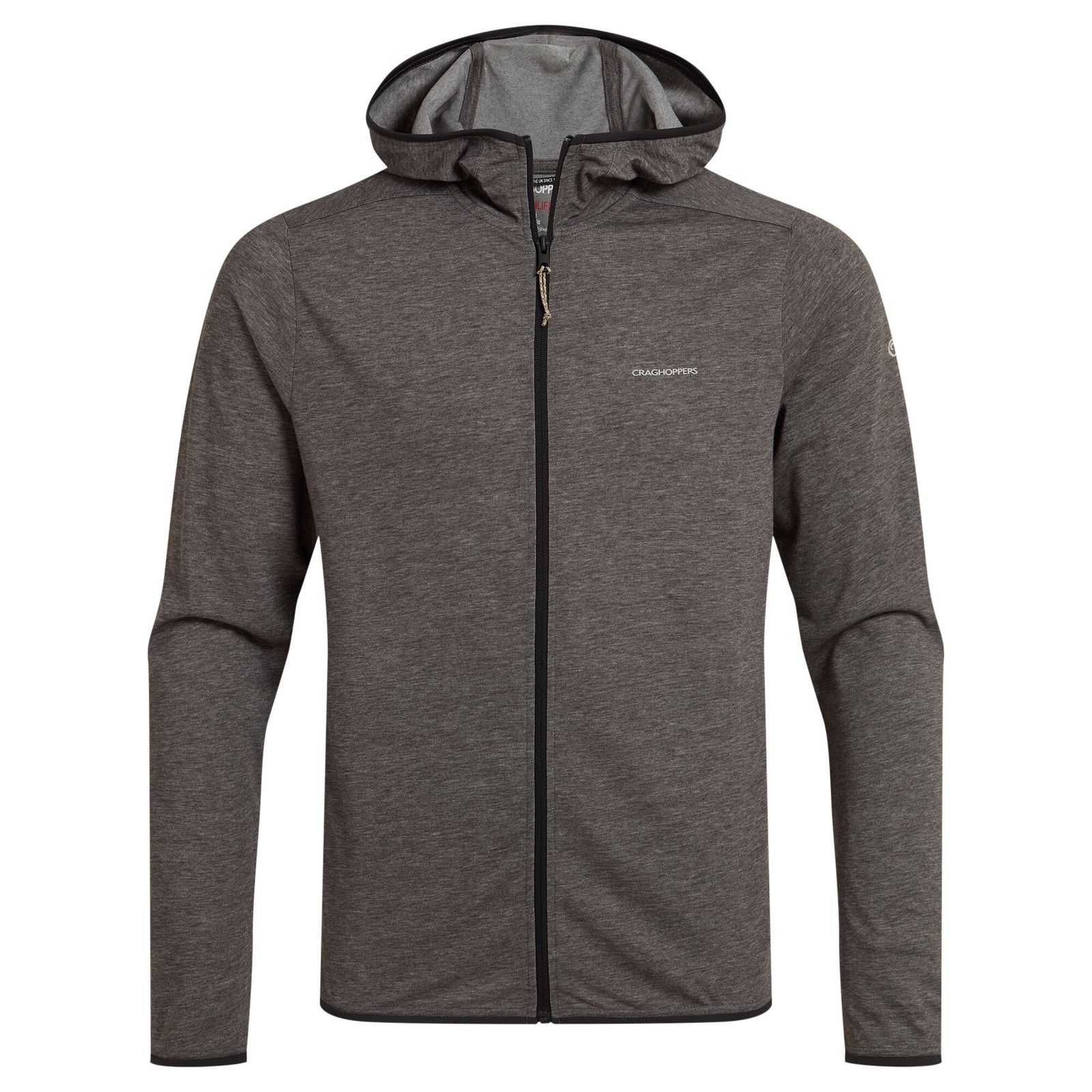 Full Zip Hoodie Deft Mixed Black Pepper Marl