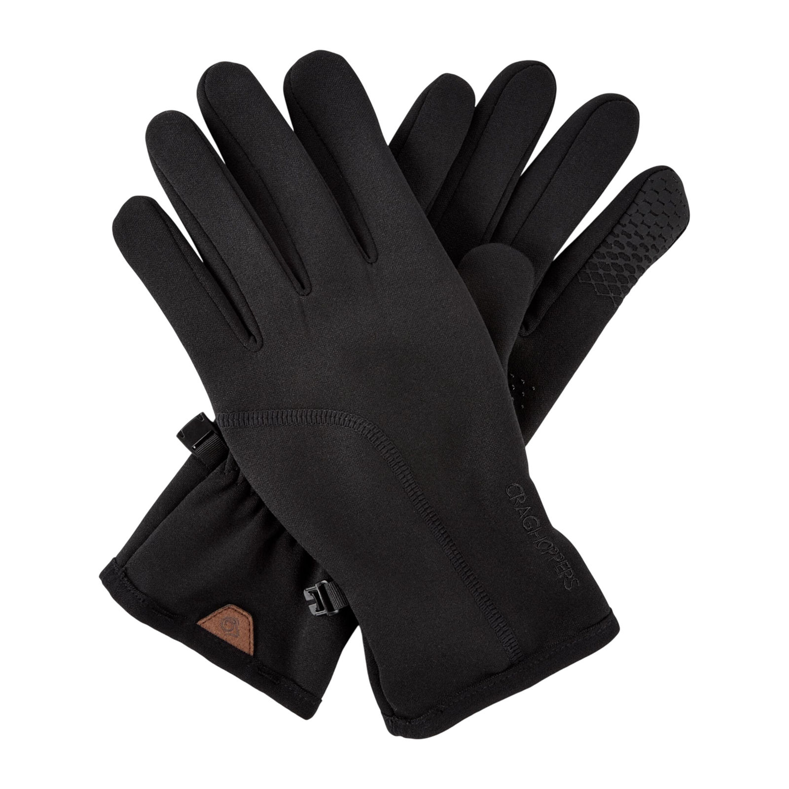 Craghoppers Men's  Gloves Pro Polyester Black in Size S/M, BrandAlley