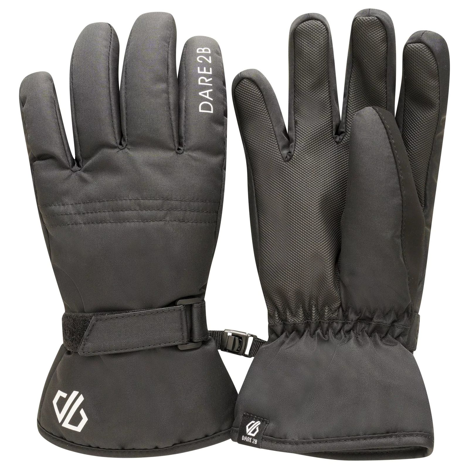 Dare2B Boys   Black Ski Gloves Zippy Polyester in Size 6/7 Years, BrandAlley