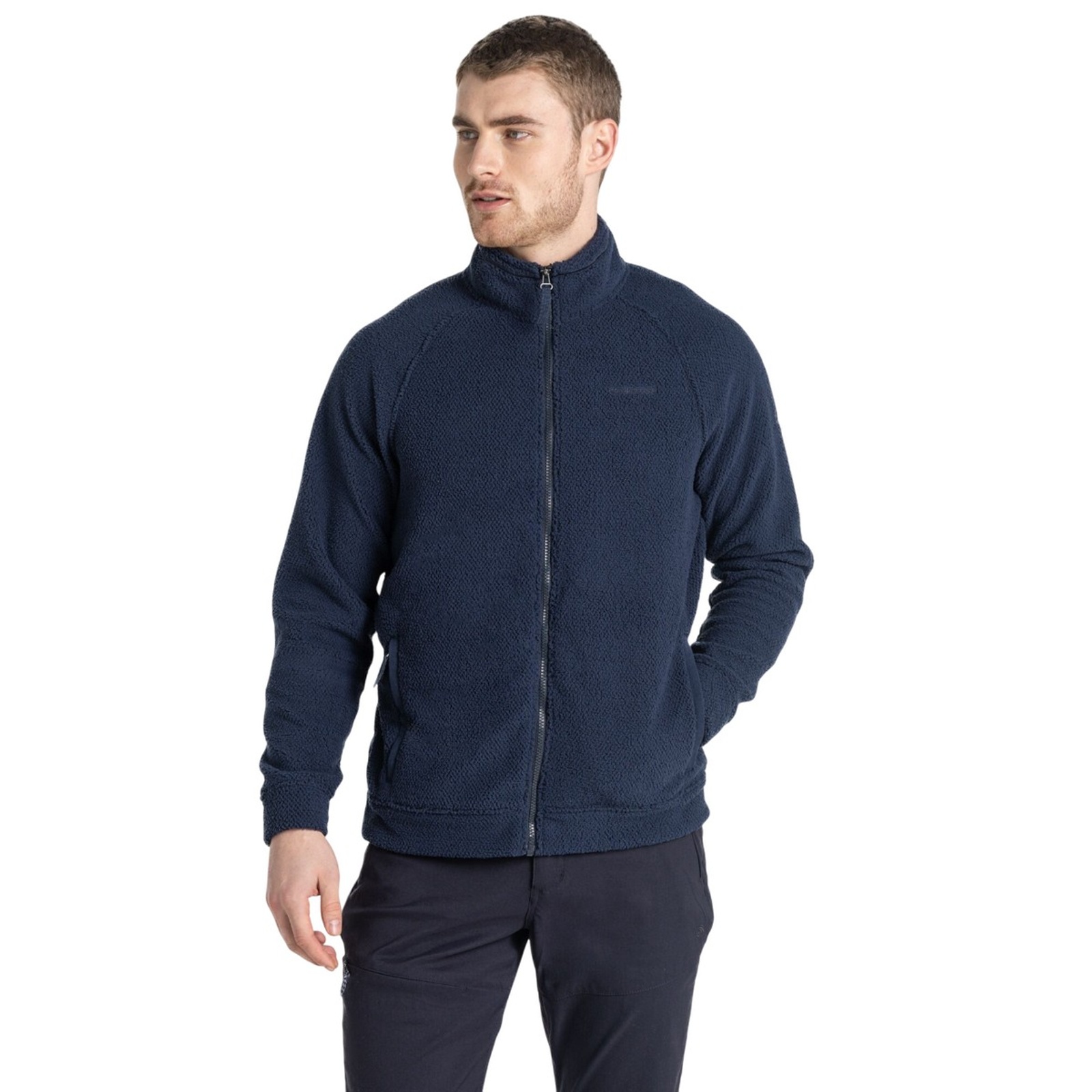 Fleece Jacket Karlton Recycled Polyester Blue Navy