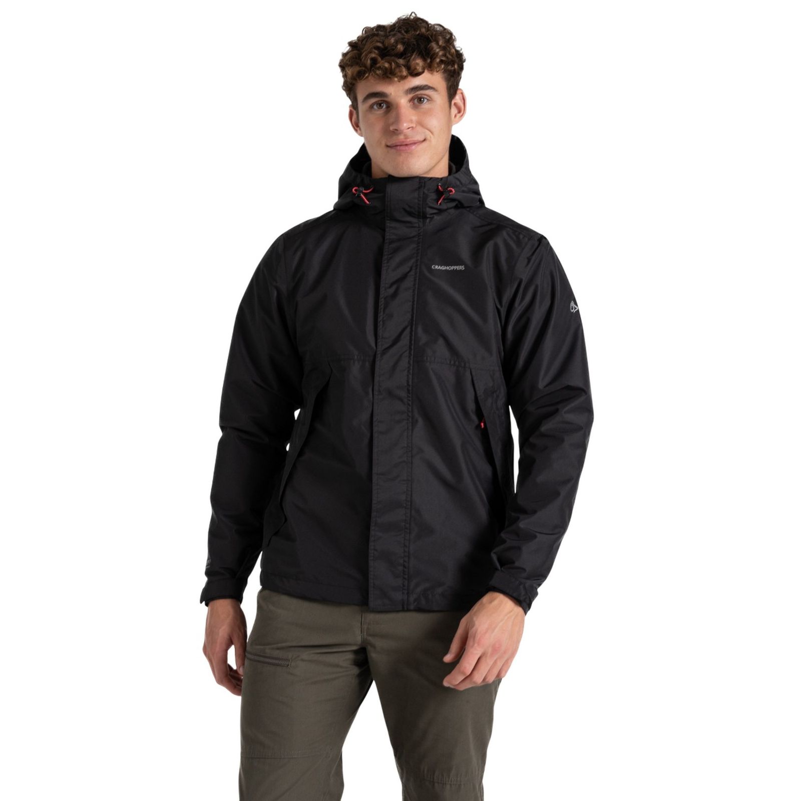 Craghoppers Men's   Black Waterproof Jacket Ossus Mixed in Size S, BrandAlley