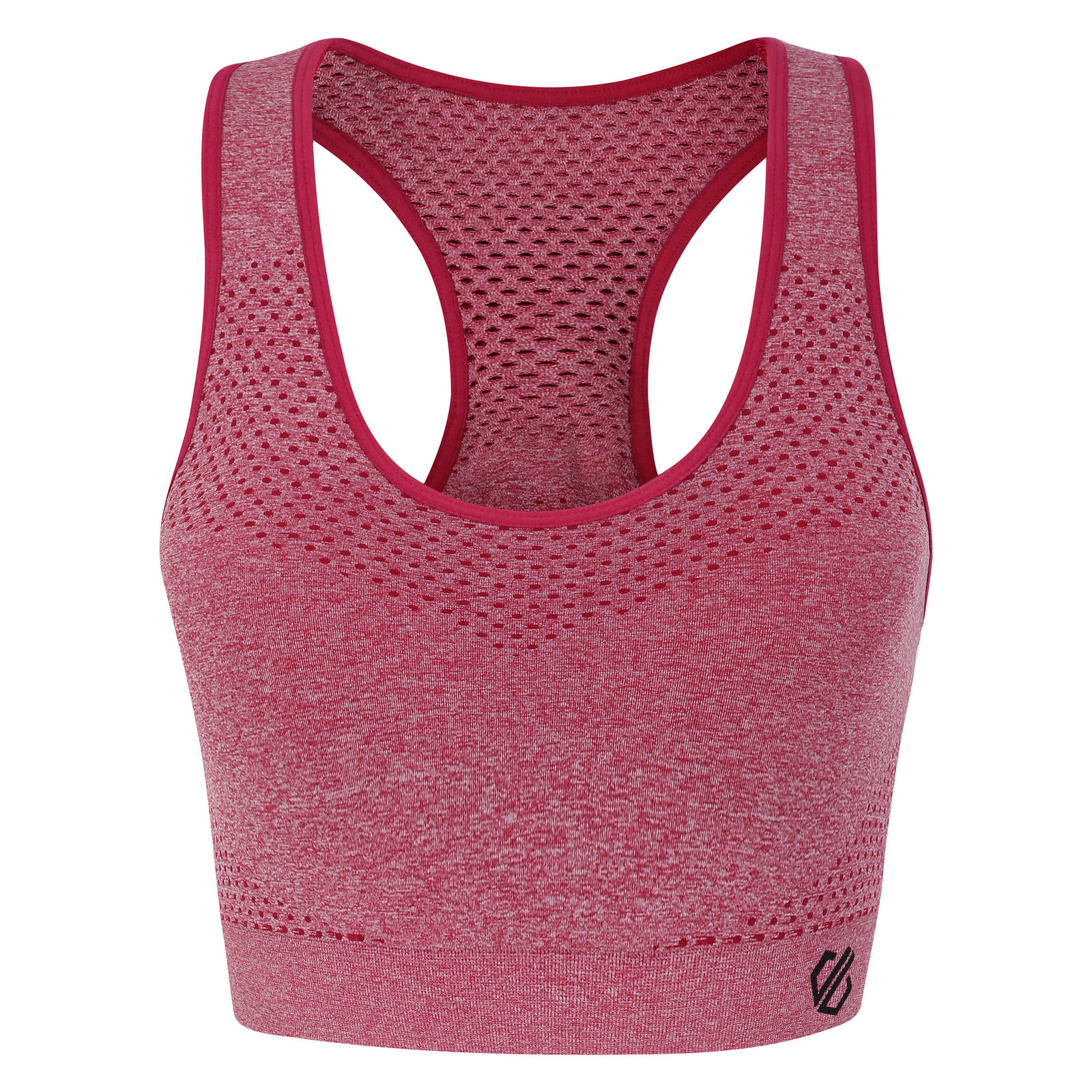 Dare2B Women's   Pink Sports Bra Don't Sweat It Ii Polyamide Berry Marl in Size S, BrandAlley