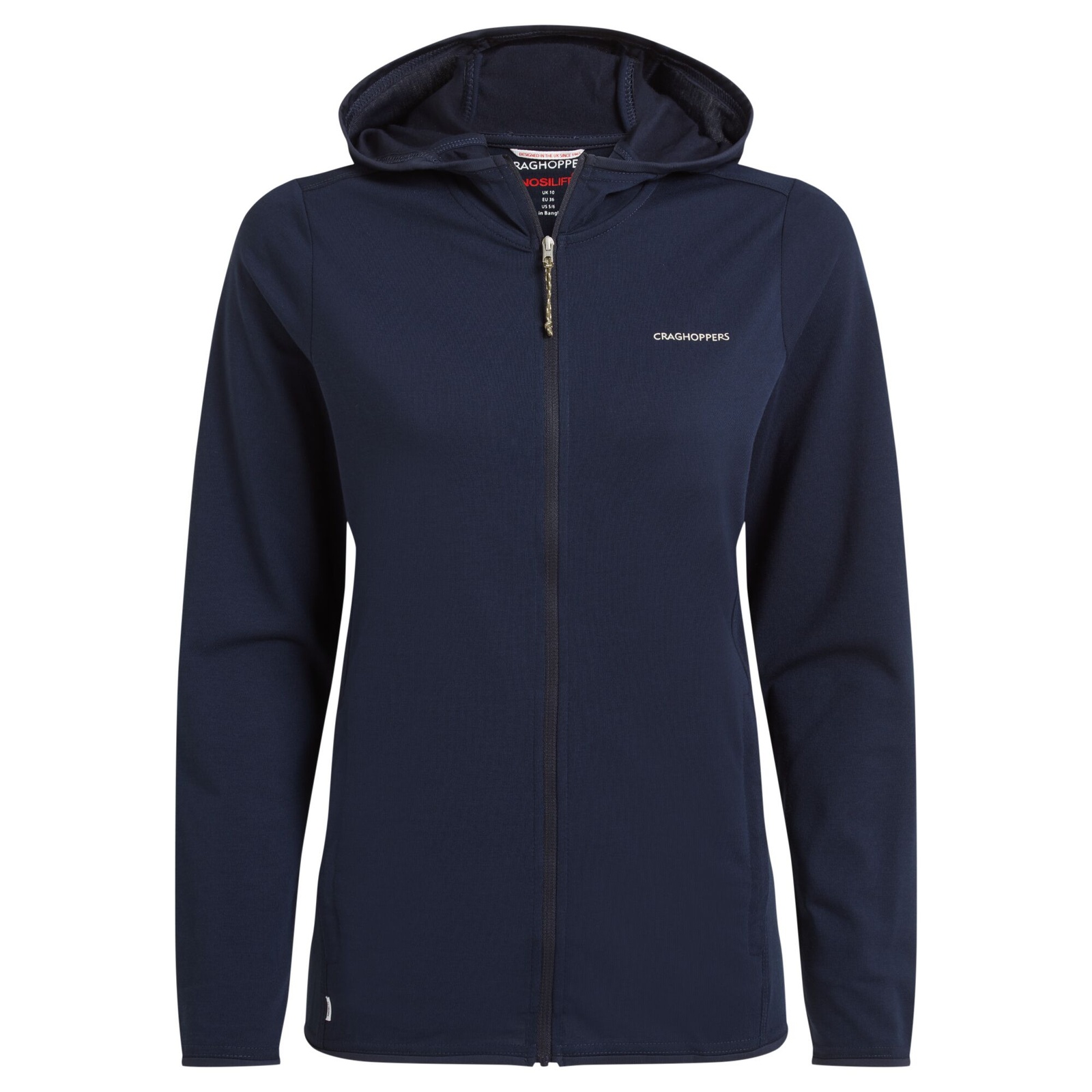 Hooded Jacket Afia Polyester Blue Navy