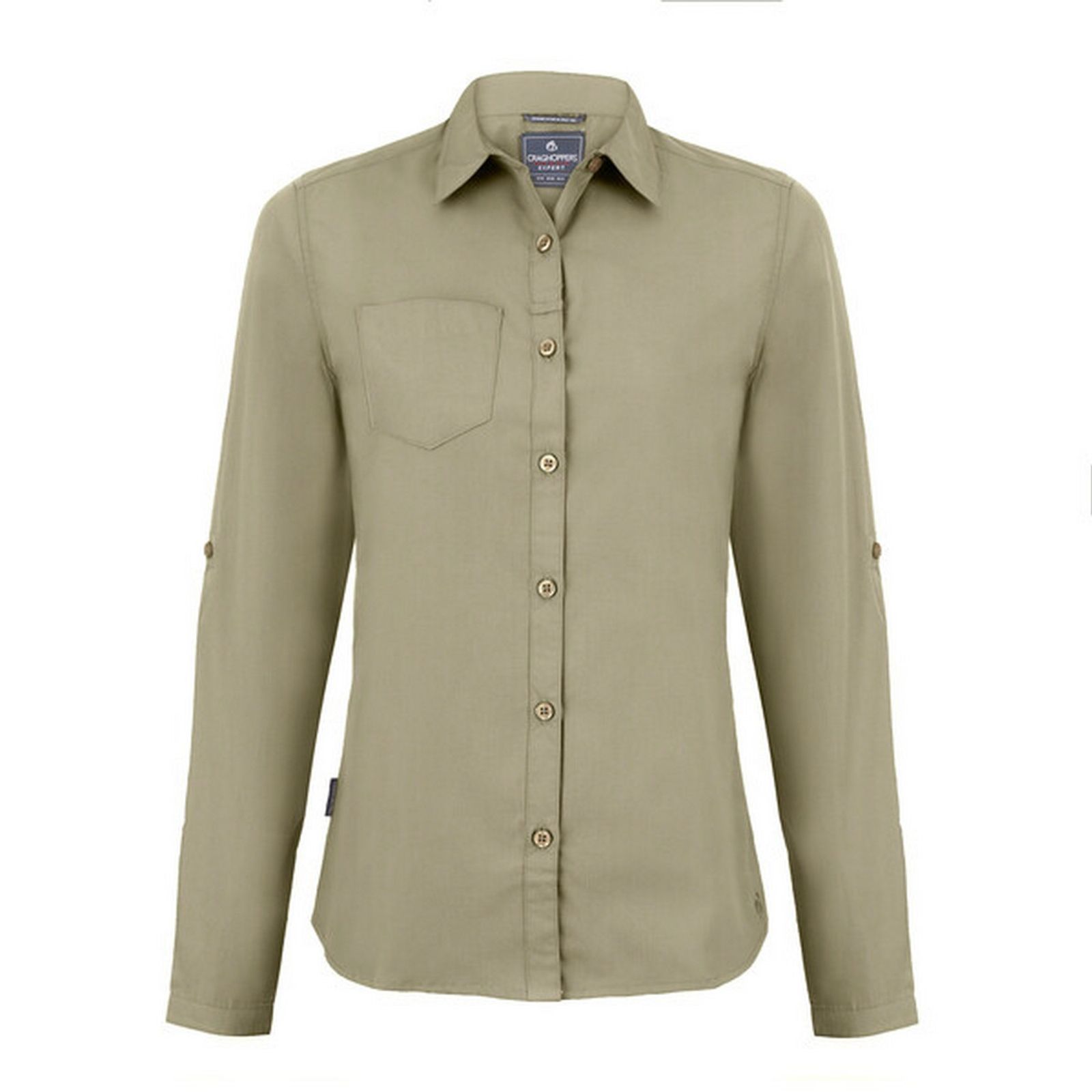 Craghoppers Women's  Shirt Expert Kiwi Polyester Pebble in Size 20, BrandAlley