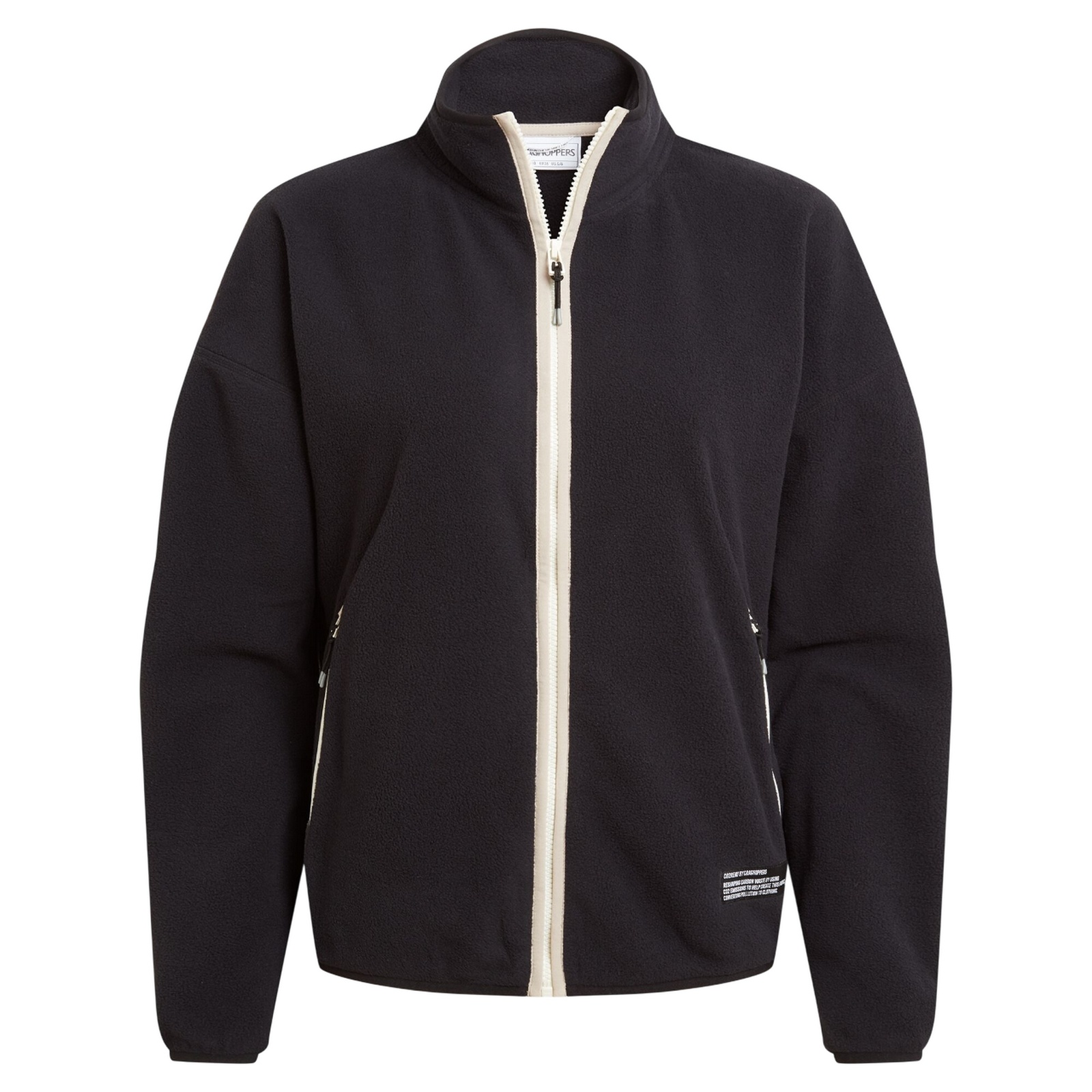 Fleece Jacket Recycled Polyester Black