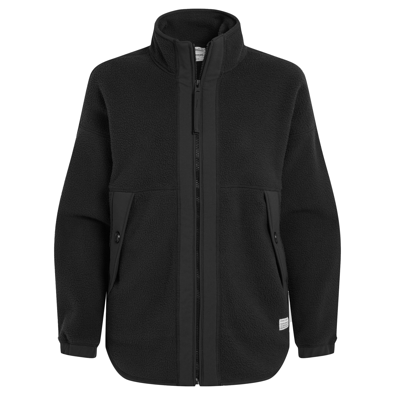 Fleece Jacket Mixed Black